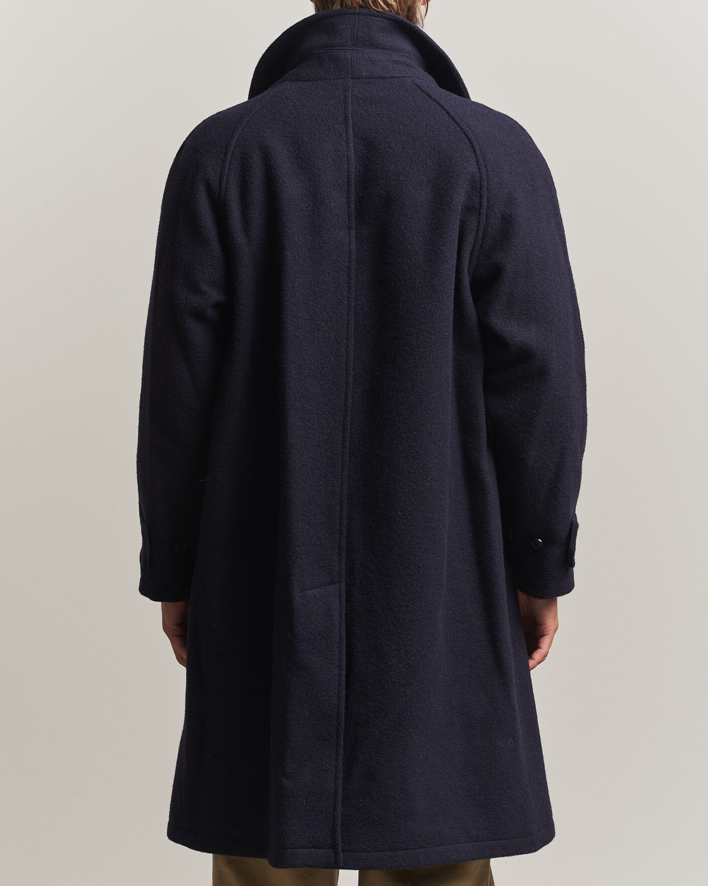 Herre | Jakker | Gloverall | Hynes Wool Coat Navy
