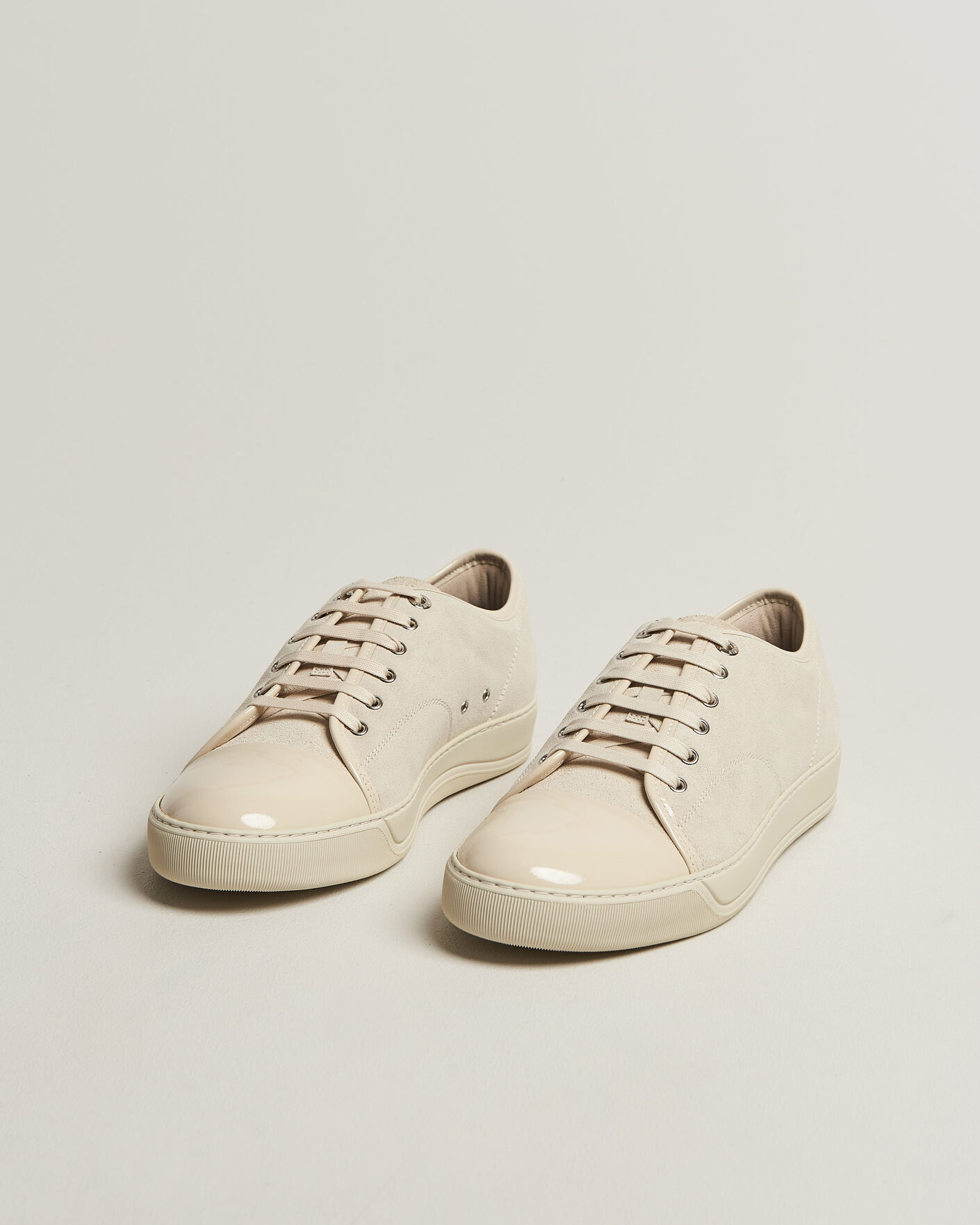 Herre | Sneakers | Lanvin | DBB1 Patent Cap Toe Sneaker Light Beige