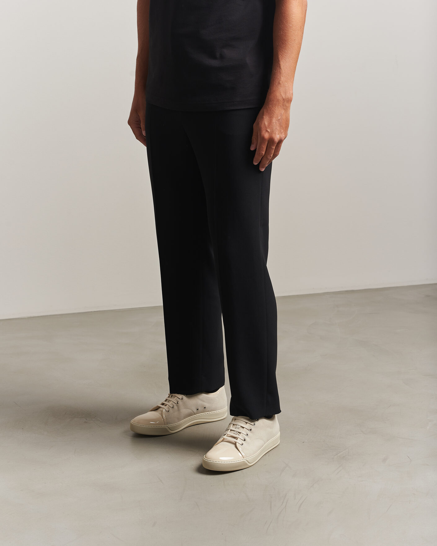 Herre | Sneakers | Lanvin | DBB1 Patent Cap Toe Sneaker Light Beige
