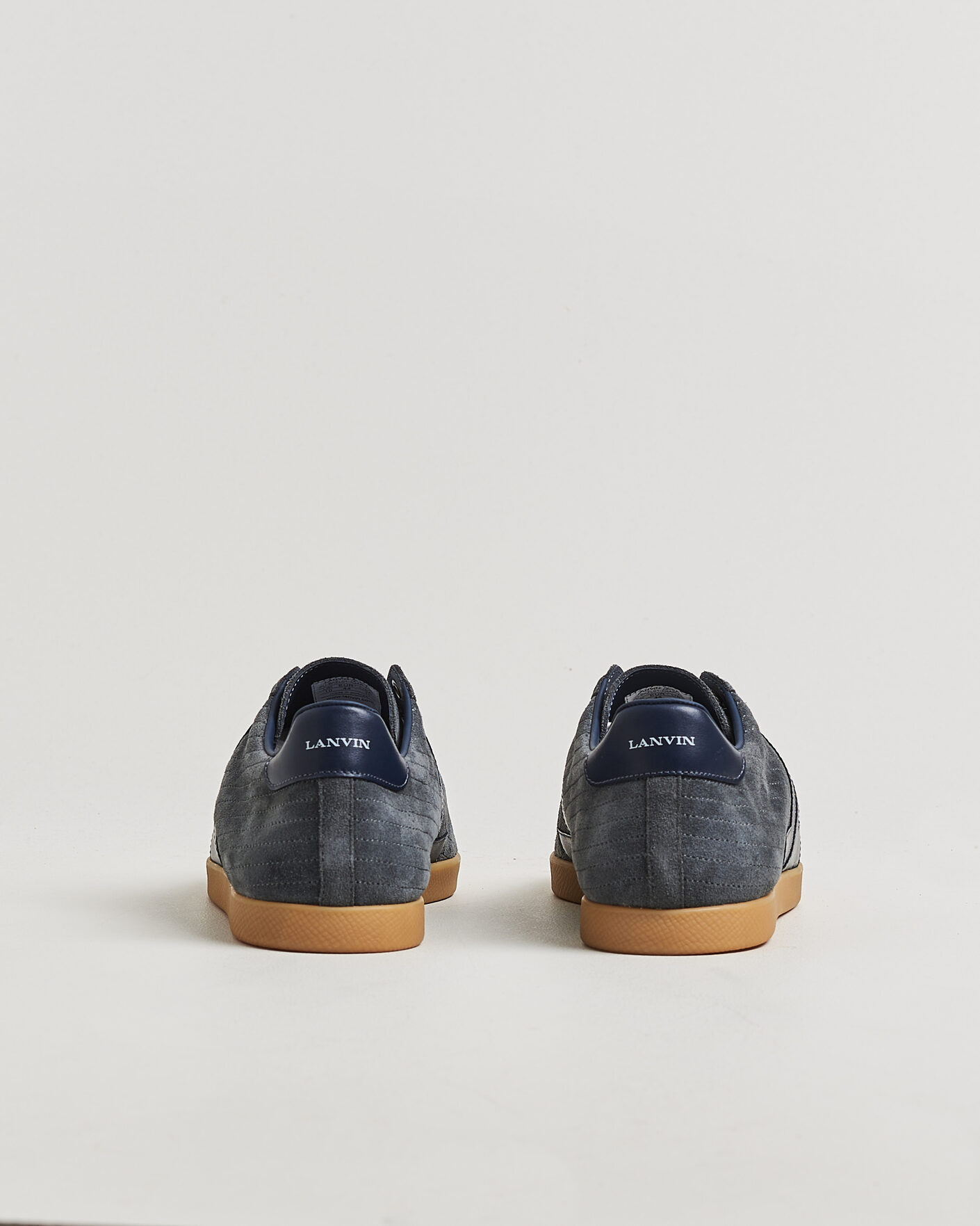 Herre | Sneakers | Lanvin | Glen Leather Sneakers Grey/Navy