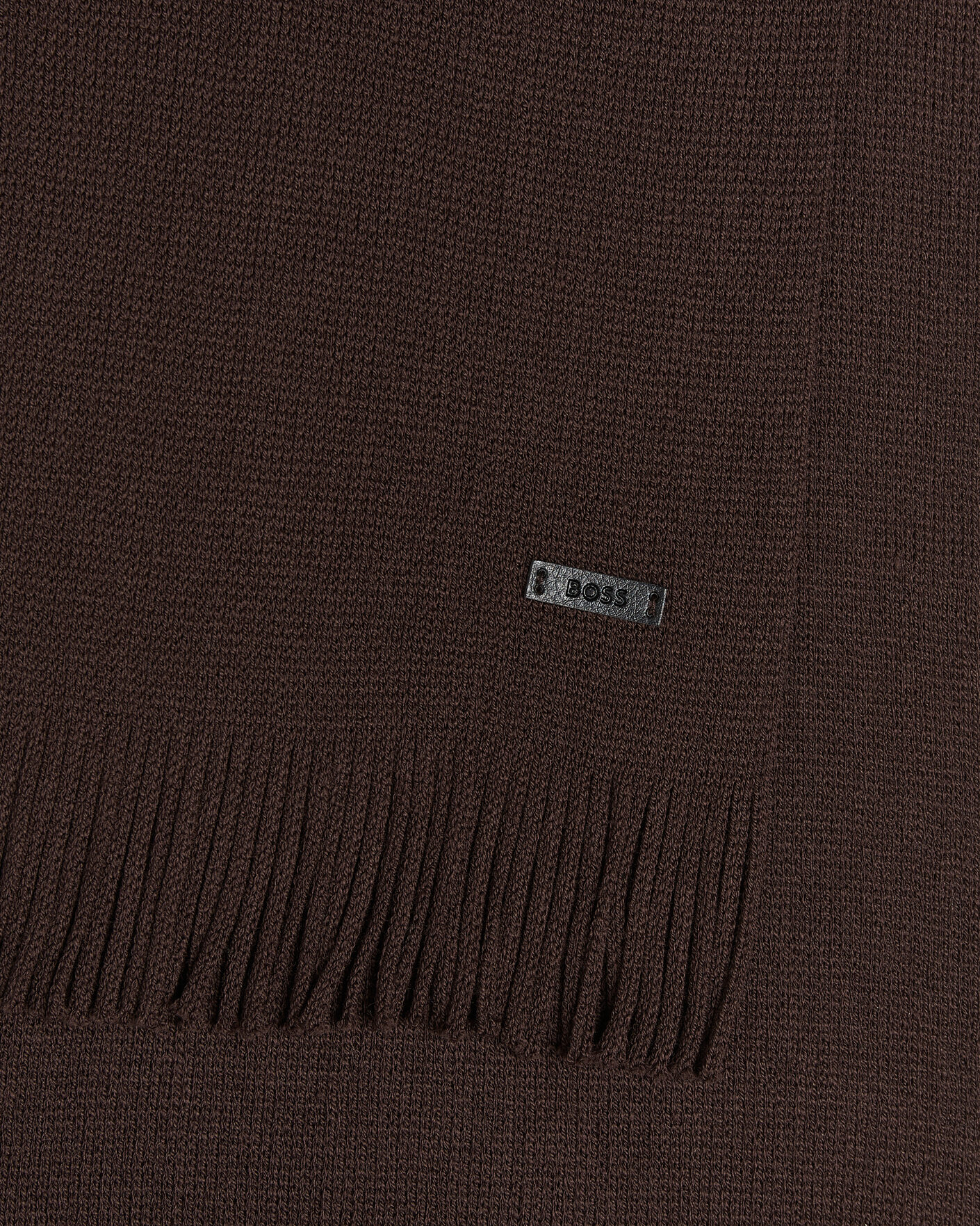 Herre | Skjerf | BOSS BLACK | Albas Wool Scarf Dark Brown