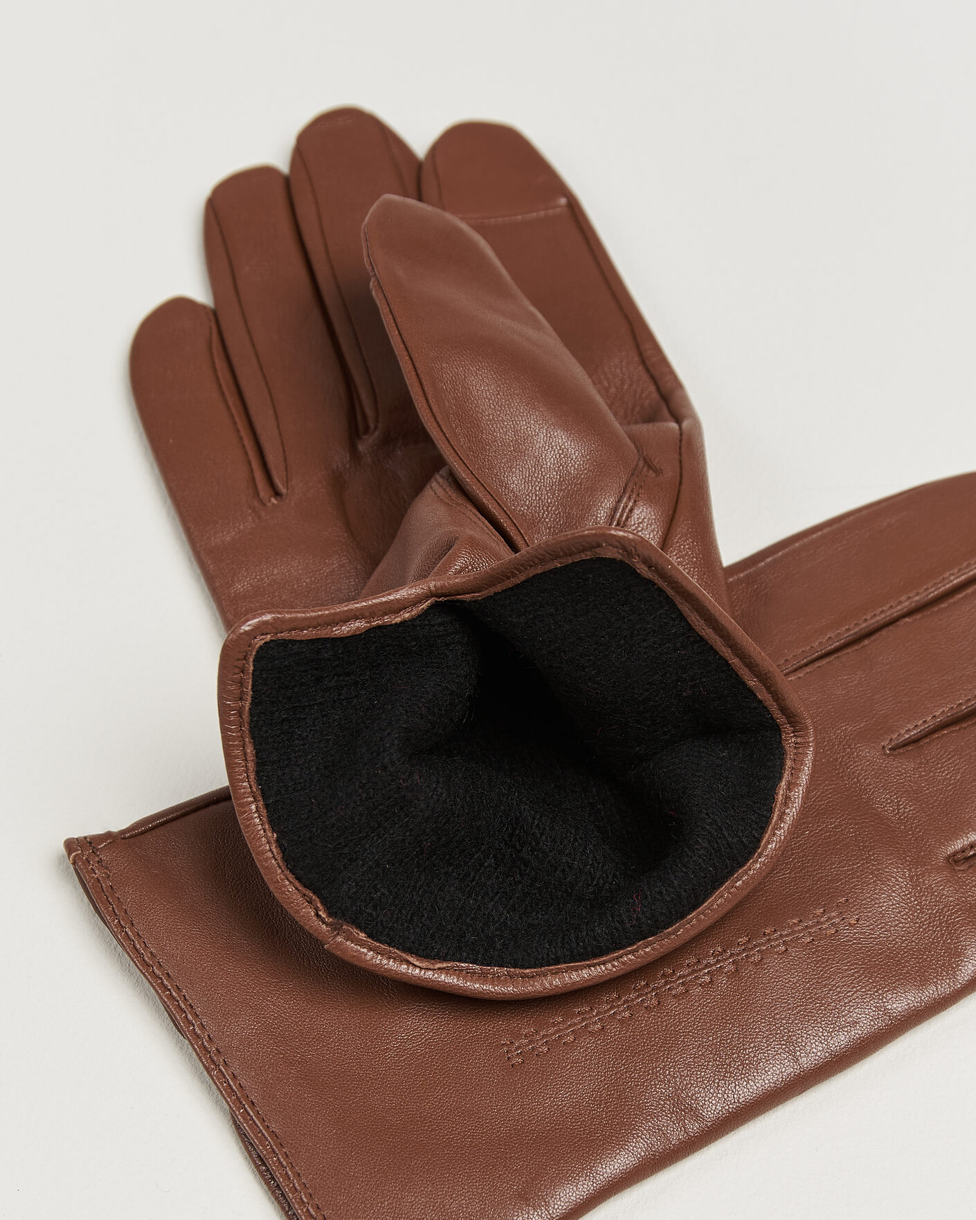 Herre | Hansker | BOSS BLACK | Hainz Leather Glove Medium Brown