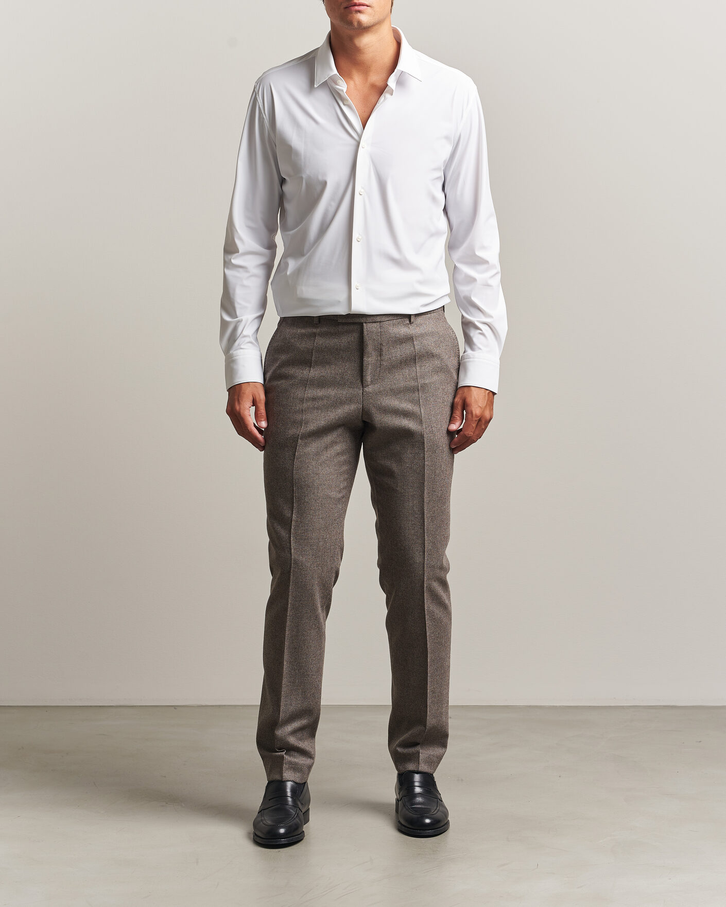 Herre | Skjorter | BOSS BLACK | Hank 4-Way Stretch Shirt White