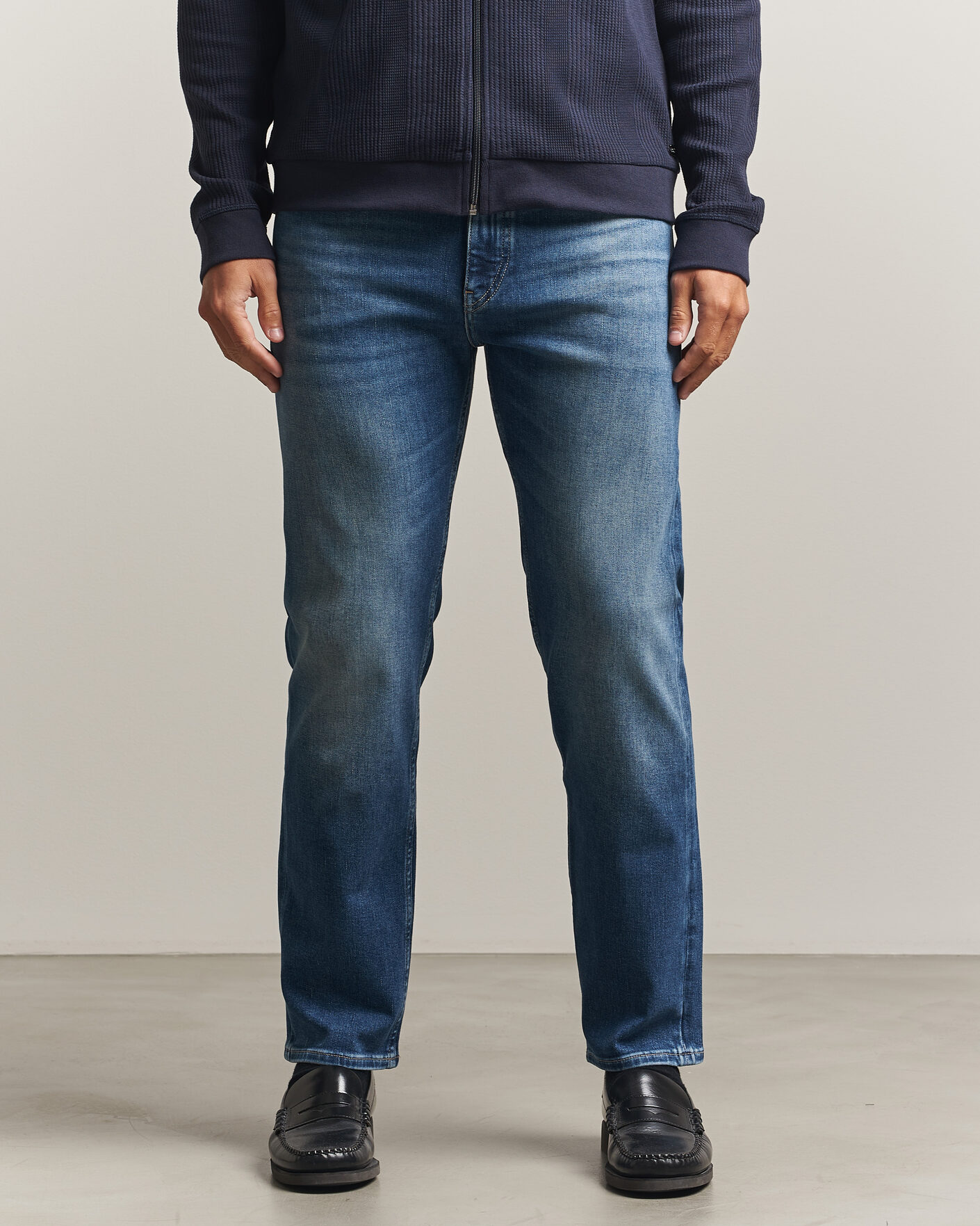 Herre | Jeans | BOSS BLACK | Ogden Regular Fit Jeans Medium Blue