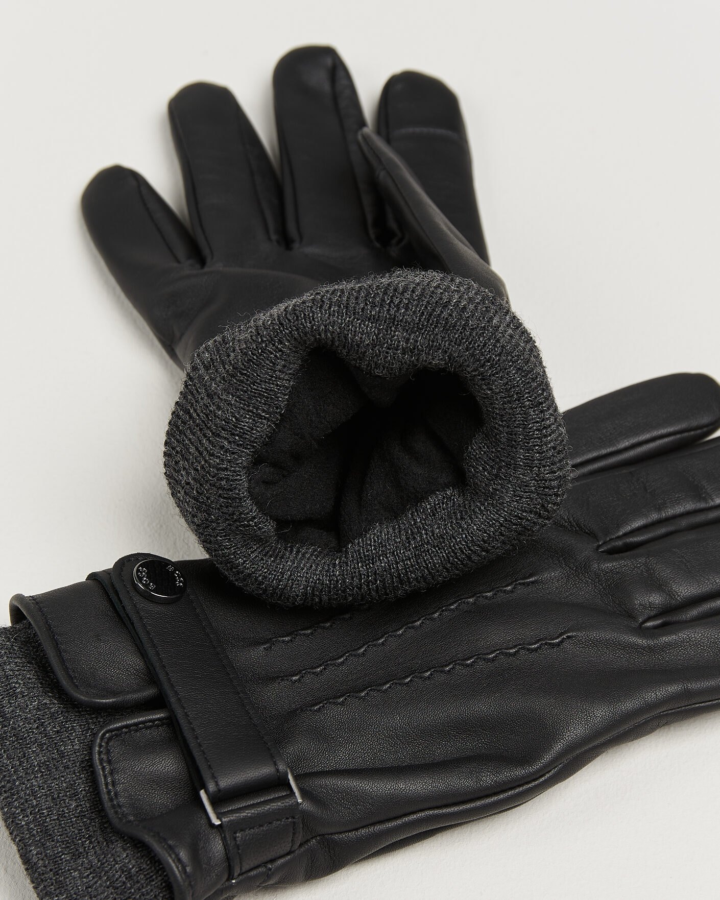 Herre | Hansker | BOSS BLACK | Hyden Leather Glove Black