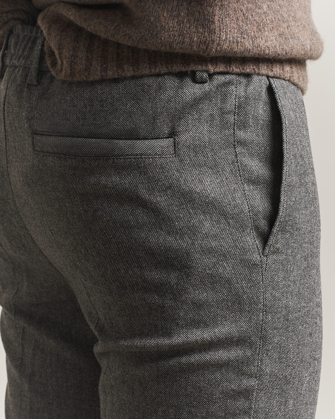 Herre | Bukser | BOSS BLACK | Kane Brushed Drawstring Trousers Medium Grey