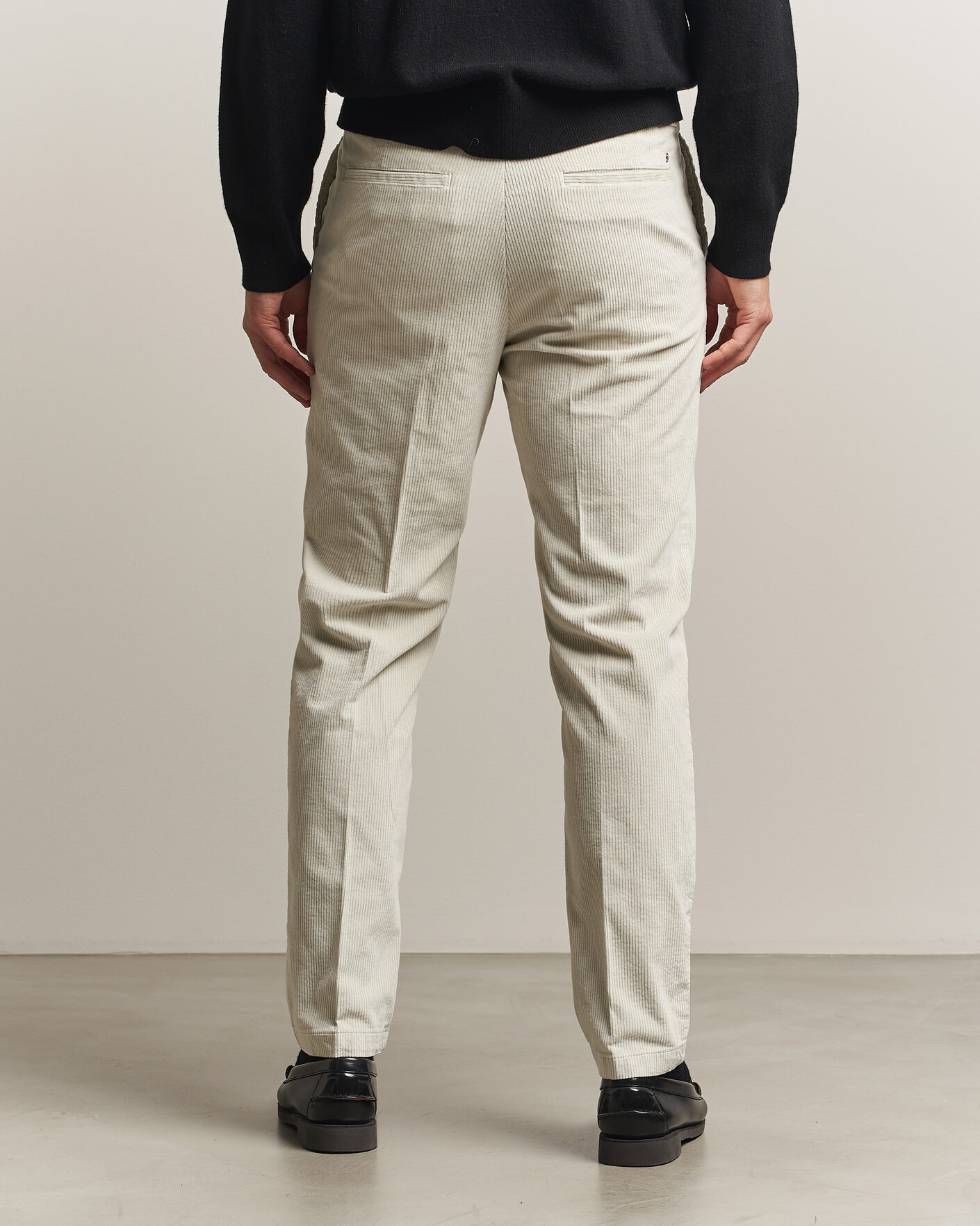 Herre | Bukser | BOSS BLACK | Kane Structured Cotton Chino Open White