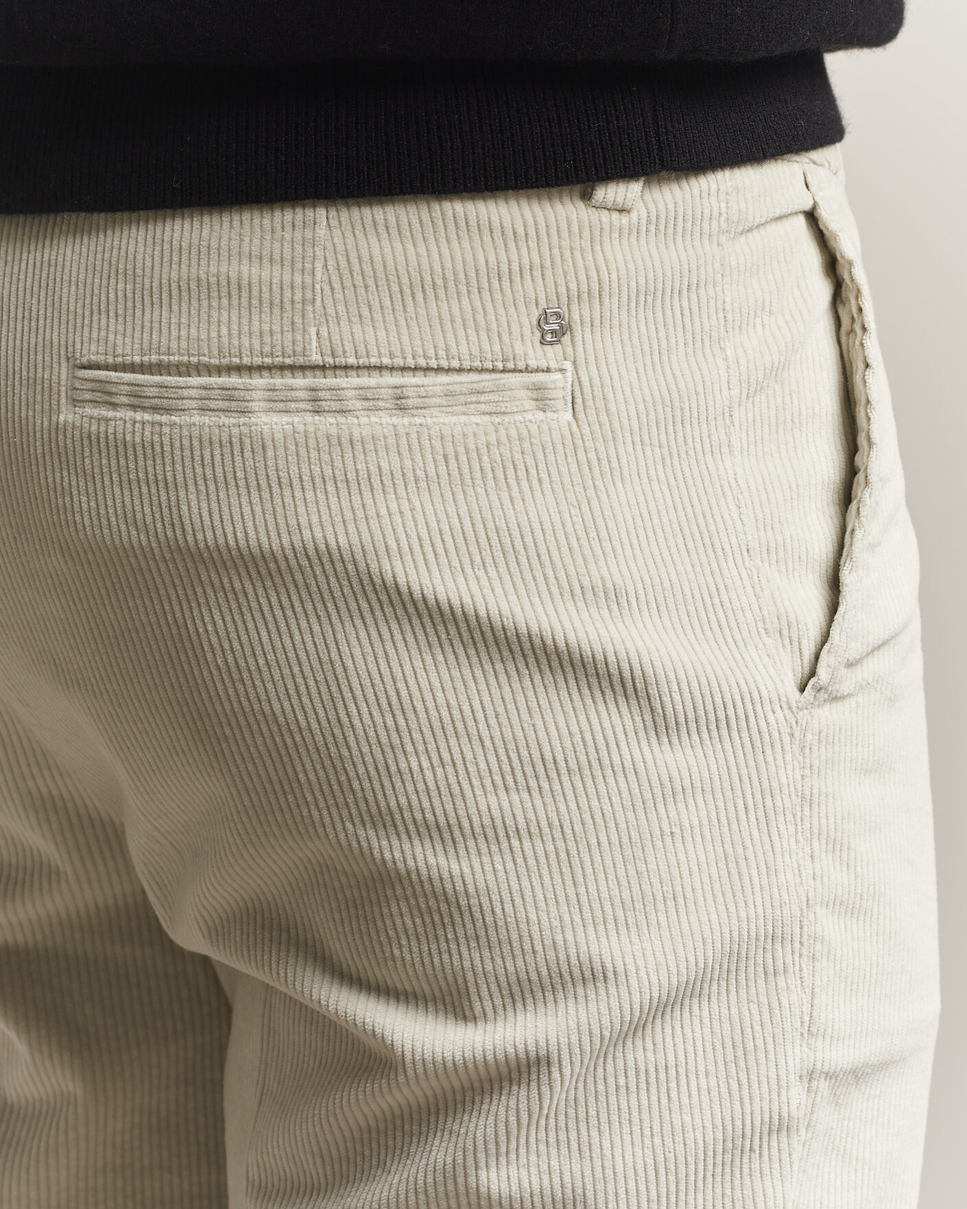 Herre | Bukser | BOSS BLACK | Kane Structured Cotton Chino Open White