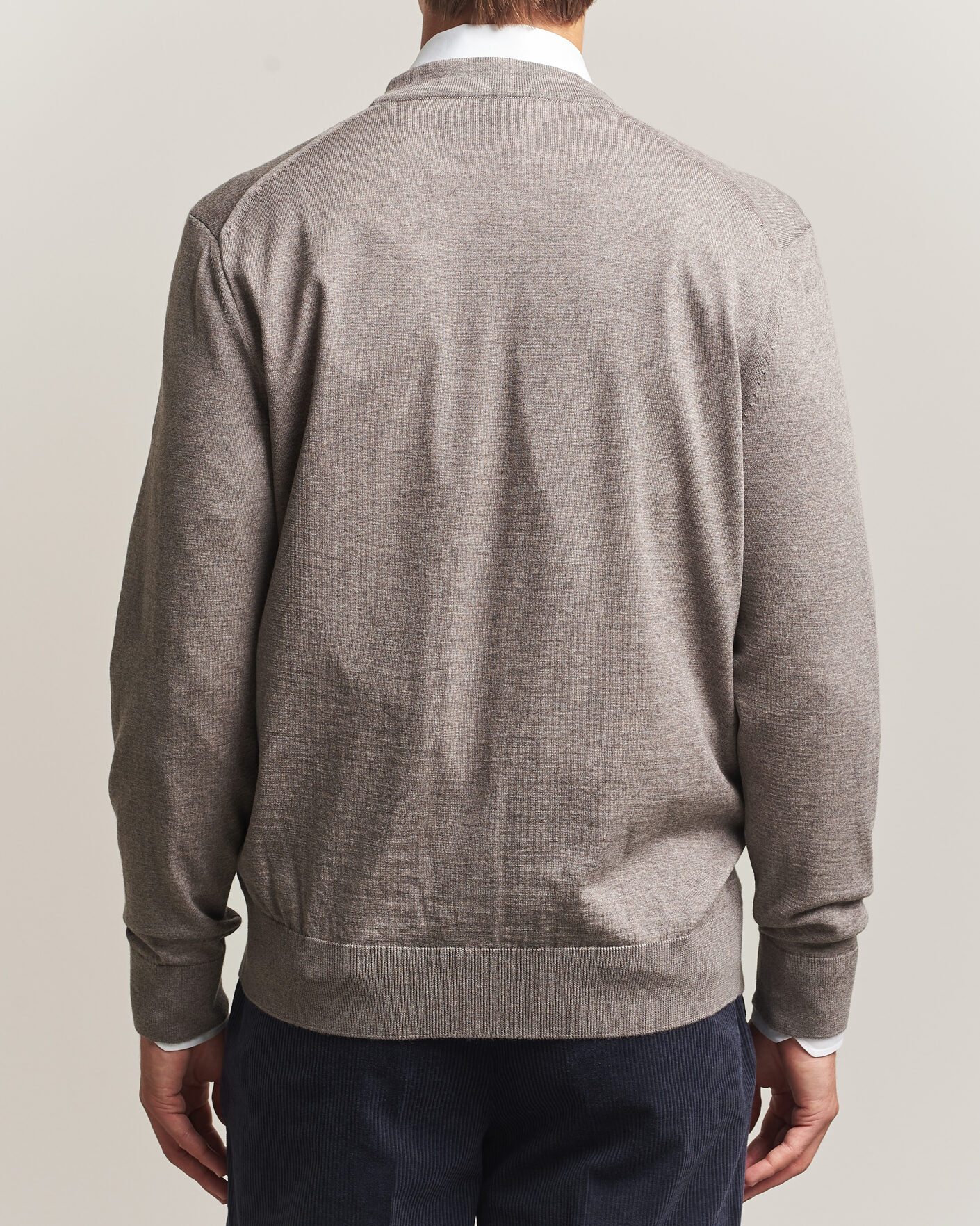 Herre | Gensere | BOSS BLACK | Mardon Wool Cardigan Open Brown