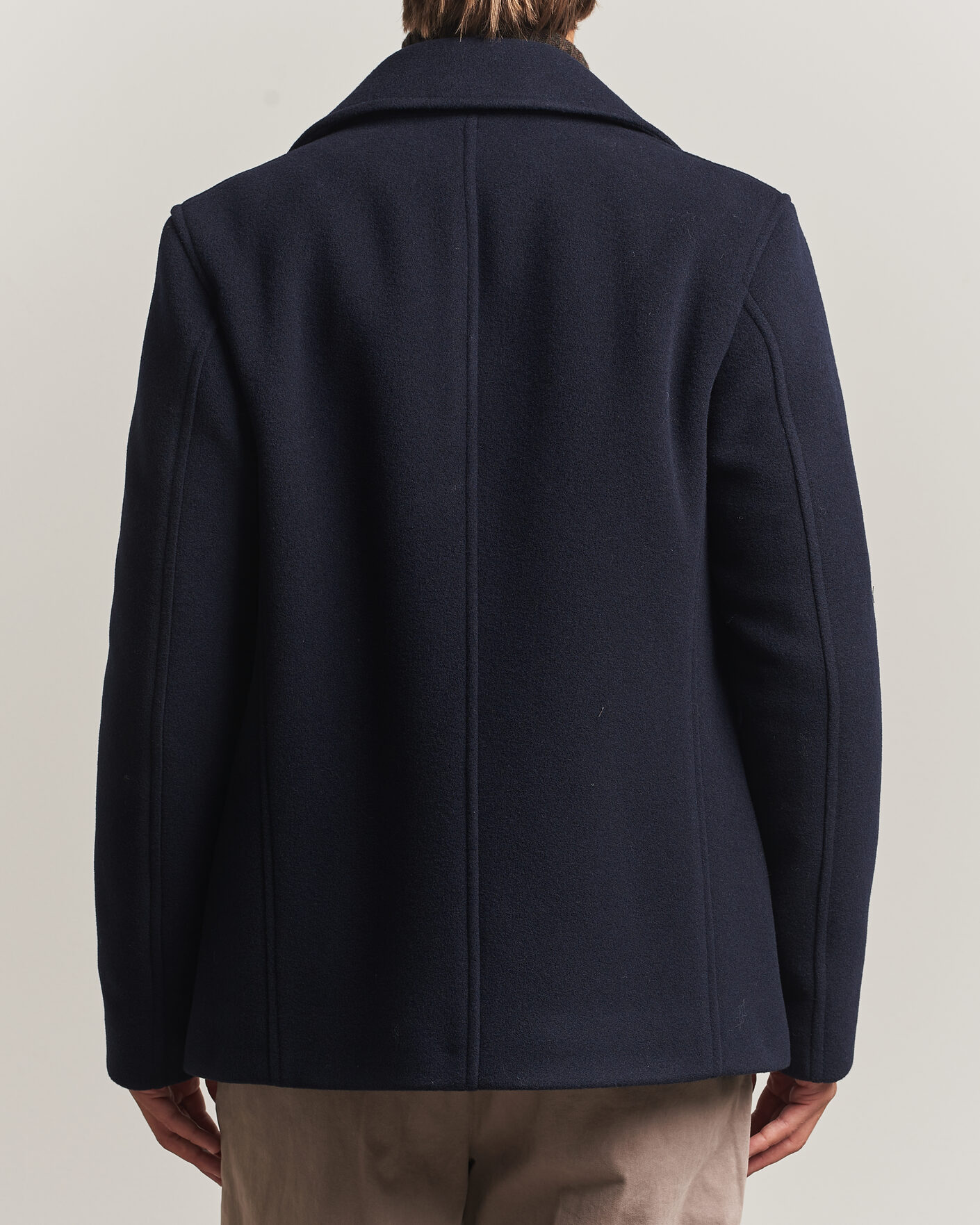 Herre | Jakker | BOSS BLACK | Hyde Wool Peacoat Dark Blue