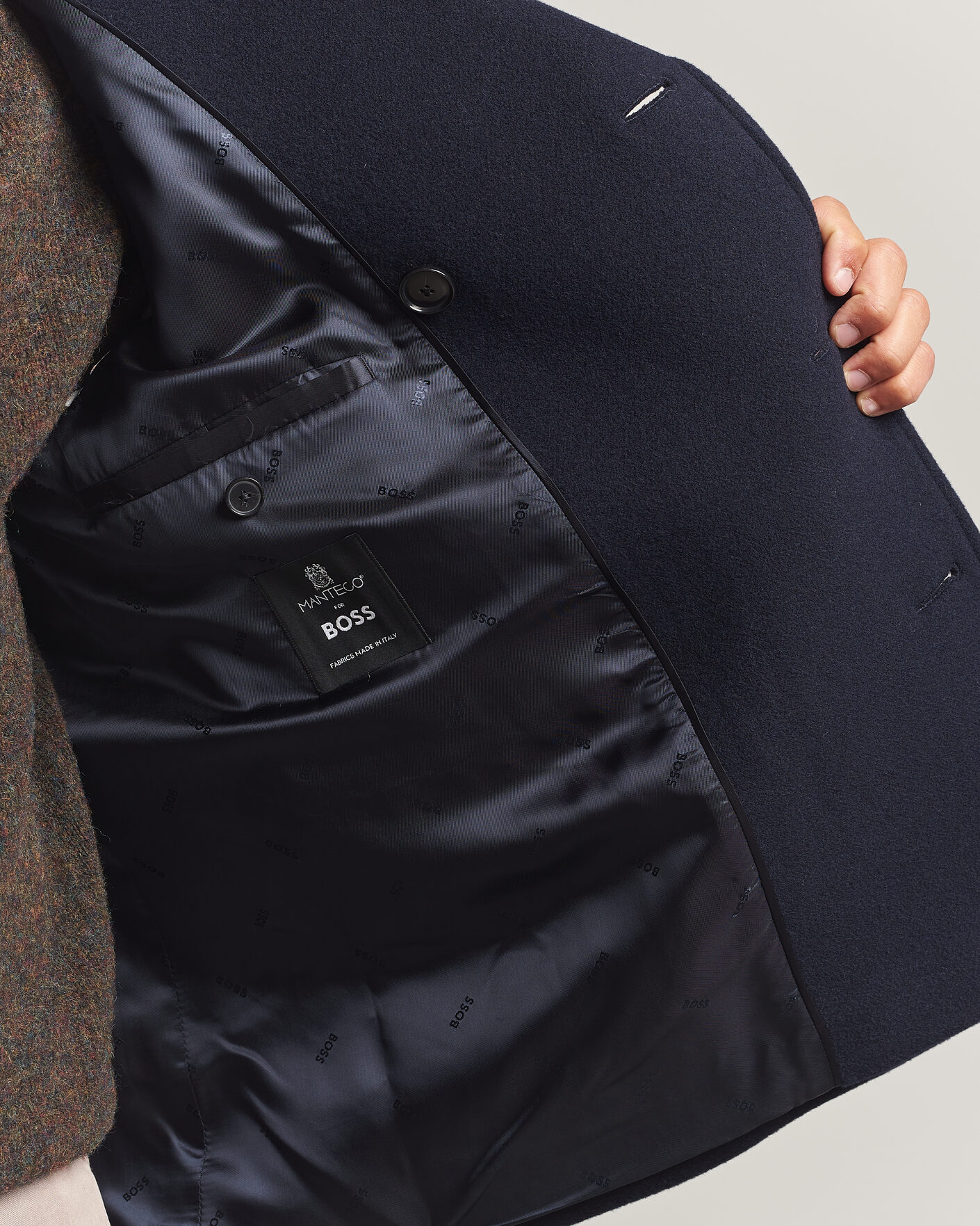 Herre | Jakker | BOSS BLACK | Hyde Wool Peacoat Dark Blue