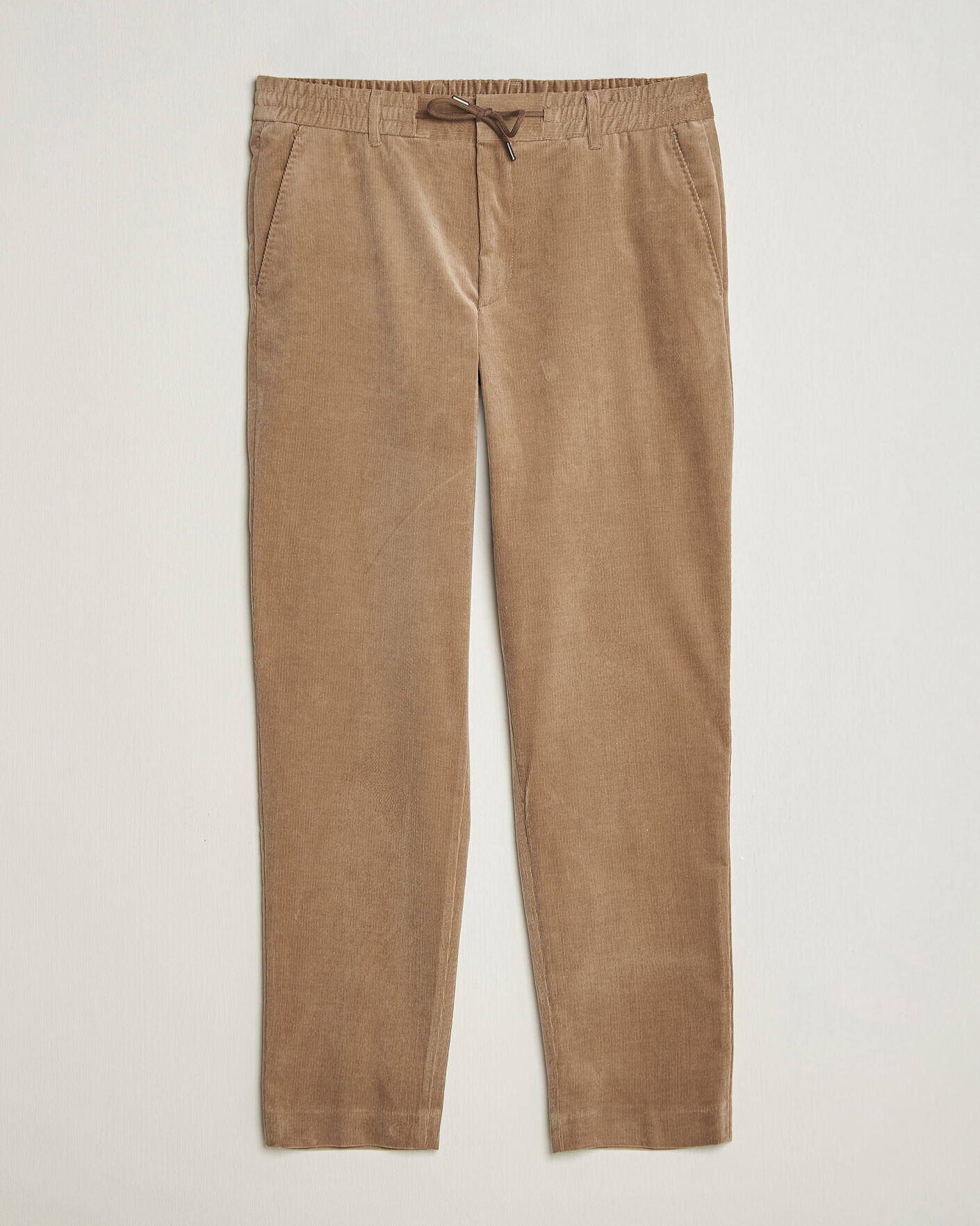 Herre | Bukser | BOSS BLACK | Perin Corduroy Drawstring Trousers Open Brown