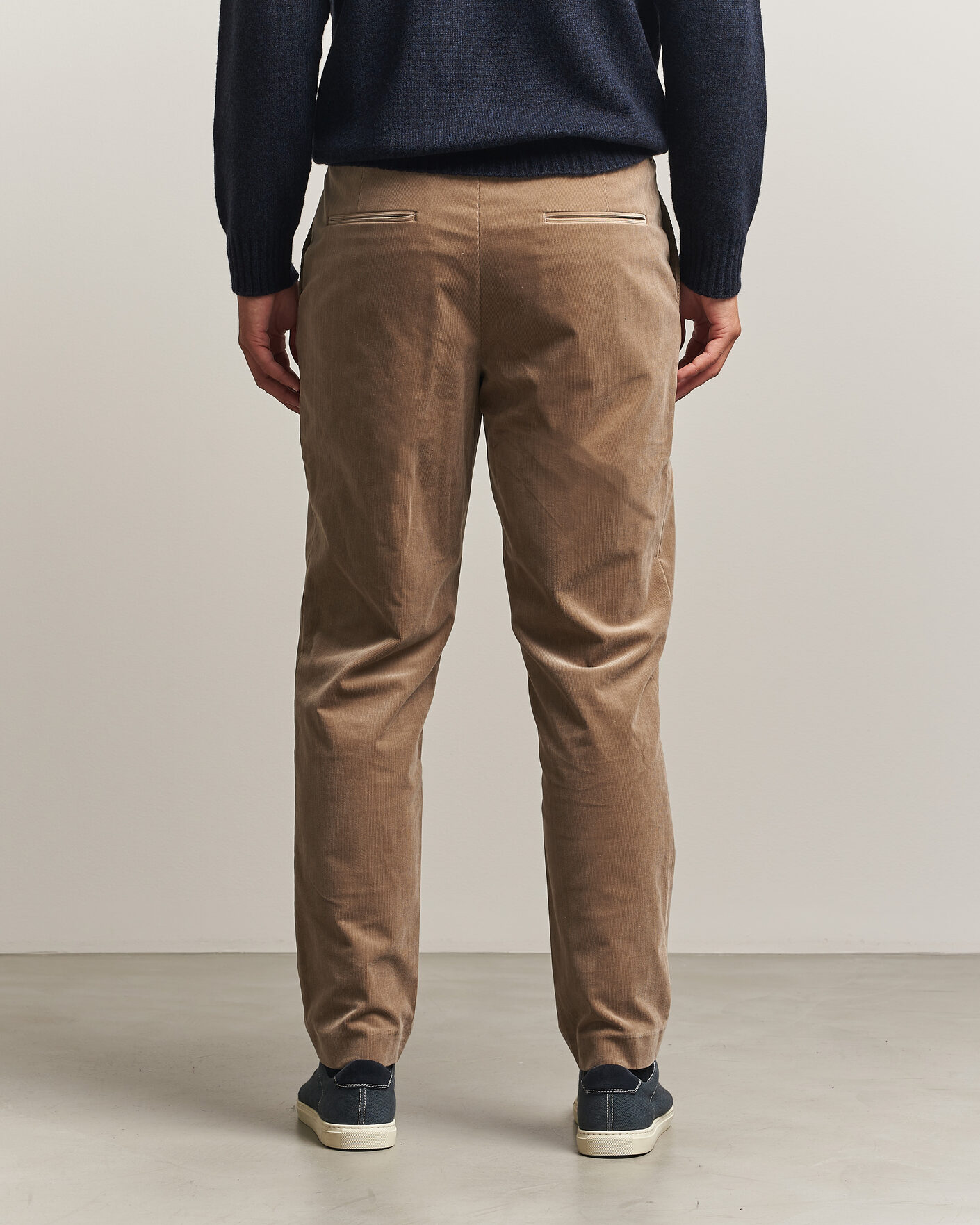 Herre | Bukser | BOSS BLACK | Perin Corduroy Drawstring Trousers Open Brown