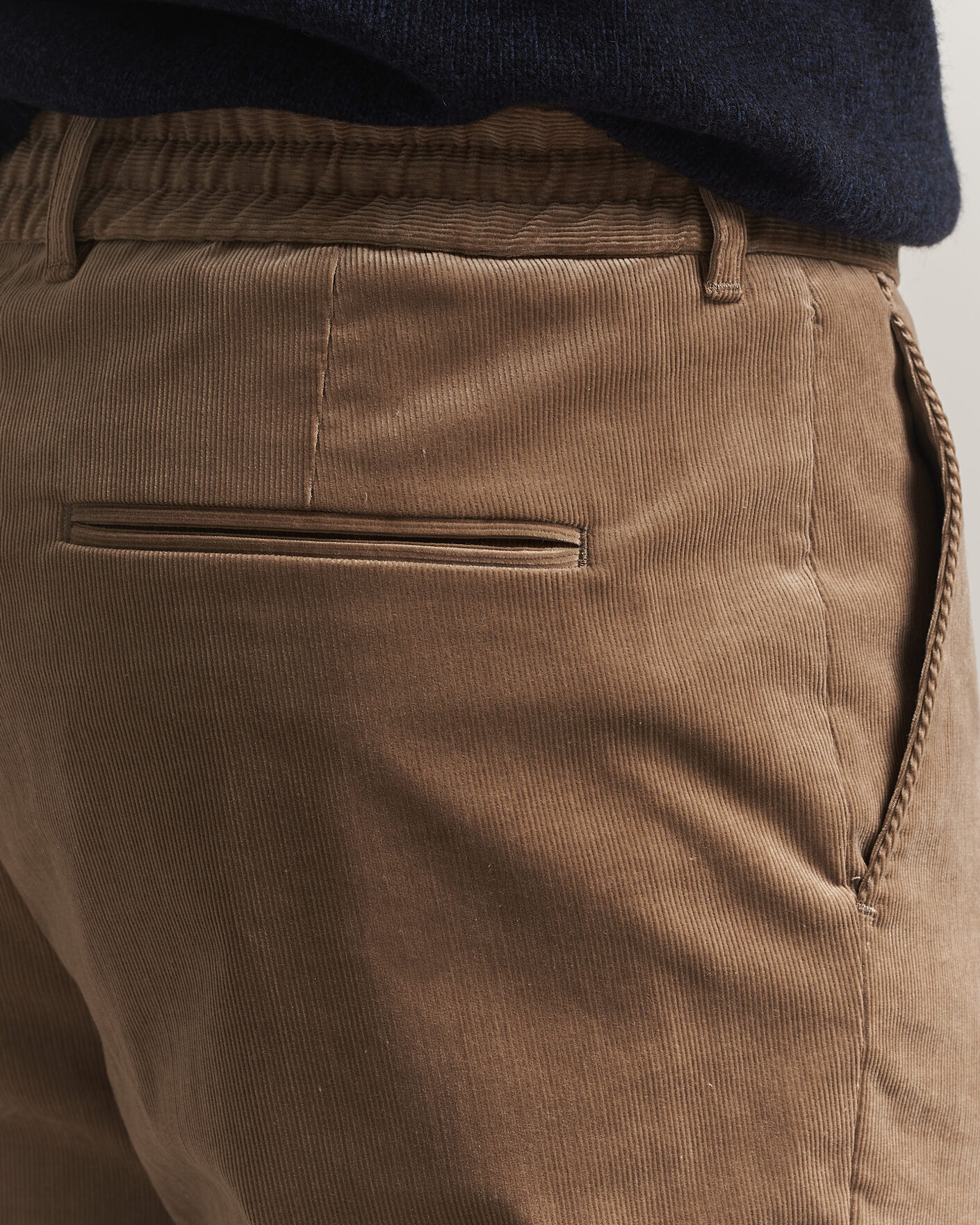 Herre | Bukser | BOSS BLACK | Perin Corduroy Drawstring Trousers Open Brown