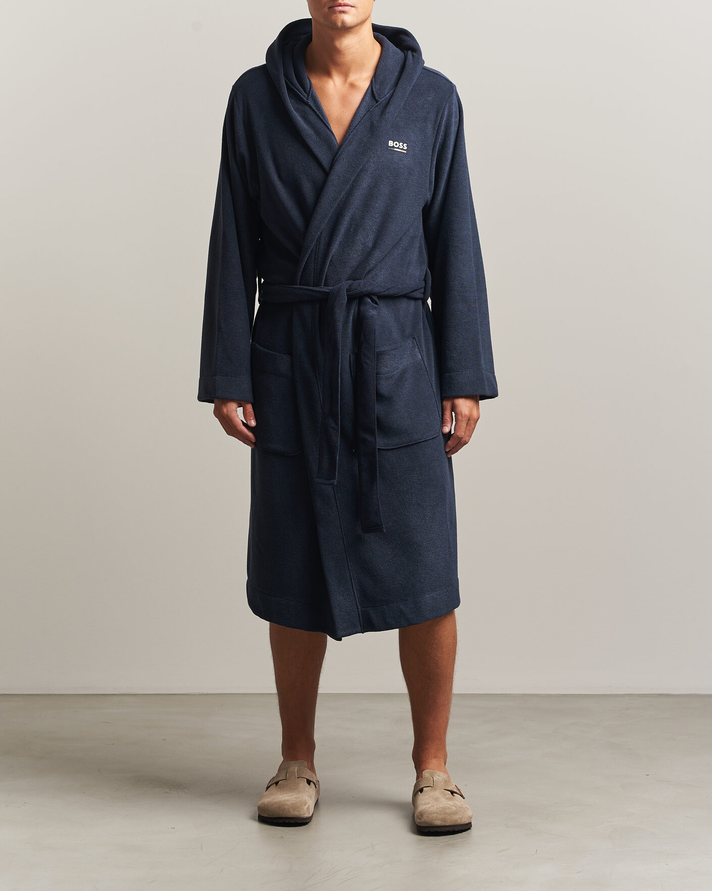 Herre | Pyjamaser og badekåper | BOSS BLACK | Terry Robe Dark Blue
