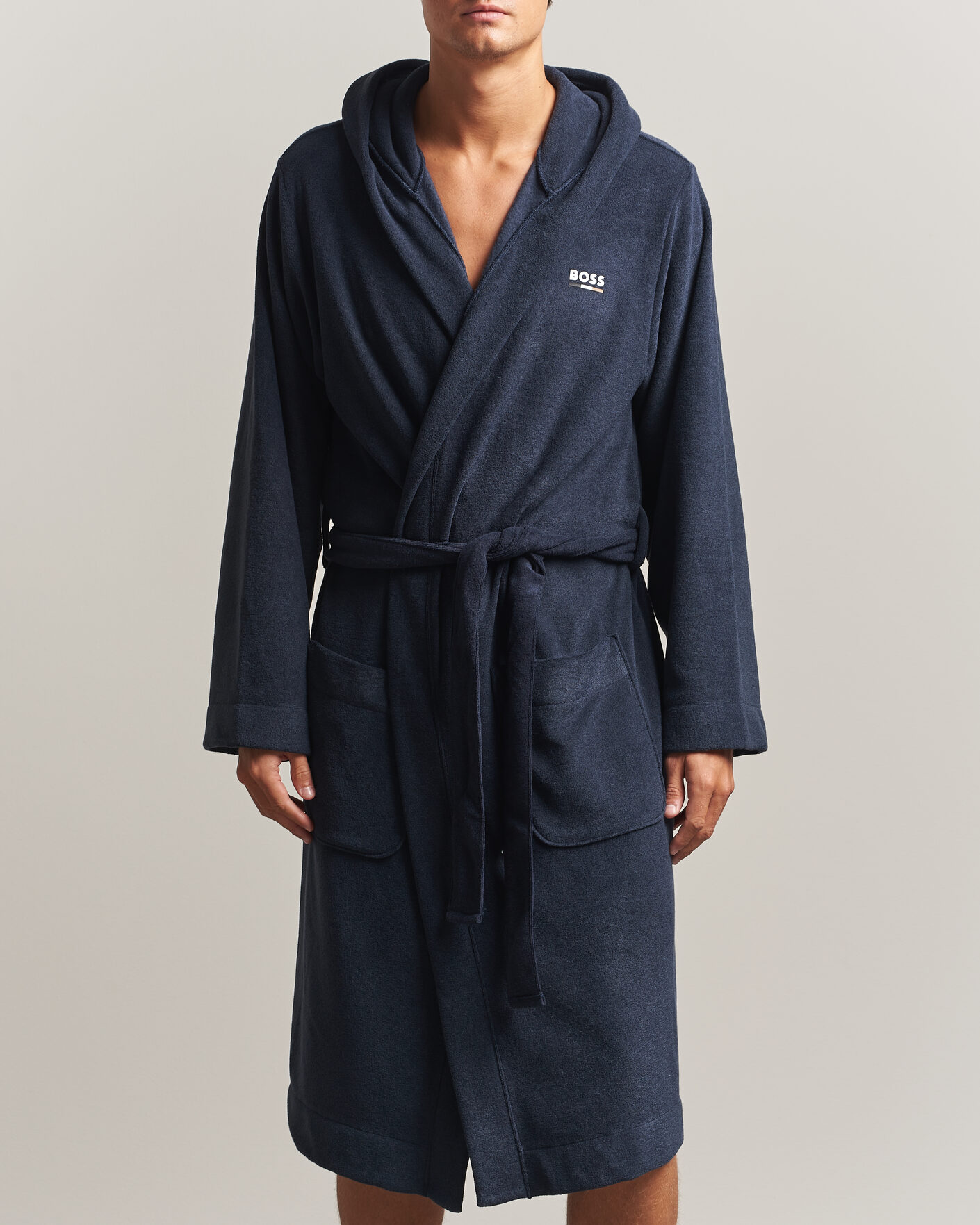Herre | Pyjamaser og badekåper | BOSS BLACK | Terry Robe Dark Blue