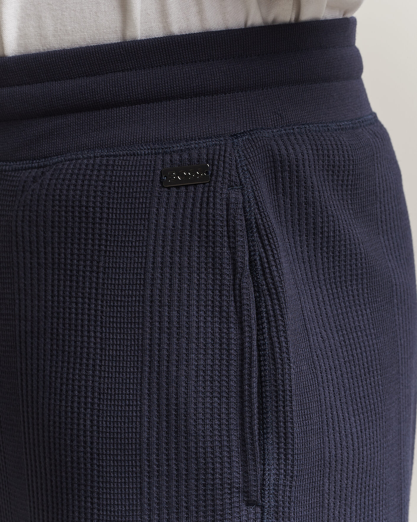 Herre | Bukser | BOSS BLACK | Structured Loungewear Sweatpants Dark Blue