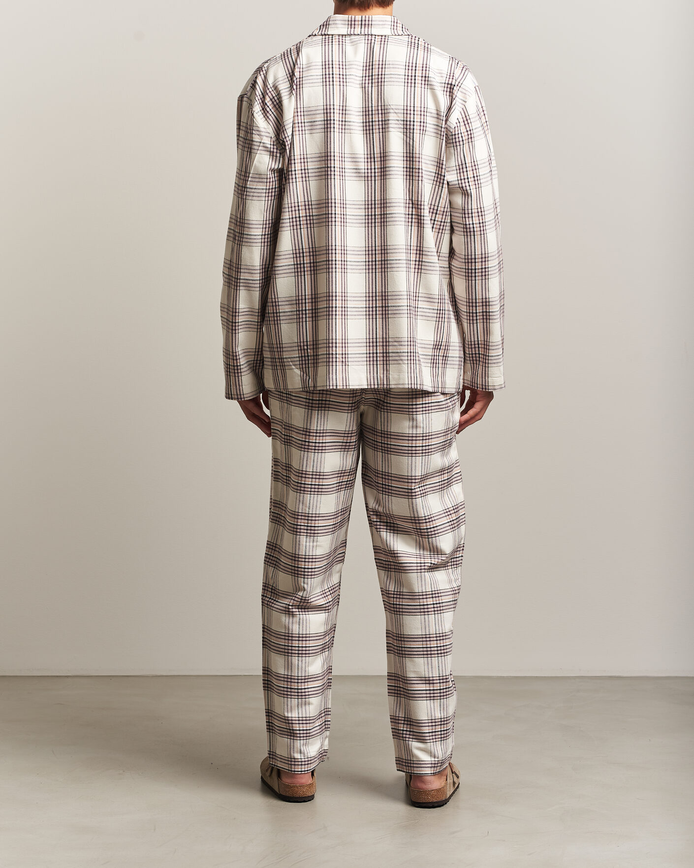 Herre | Pyjamaser og badekåper | BOSS BLACK | Checked Flannel Pyjama Set Open White