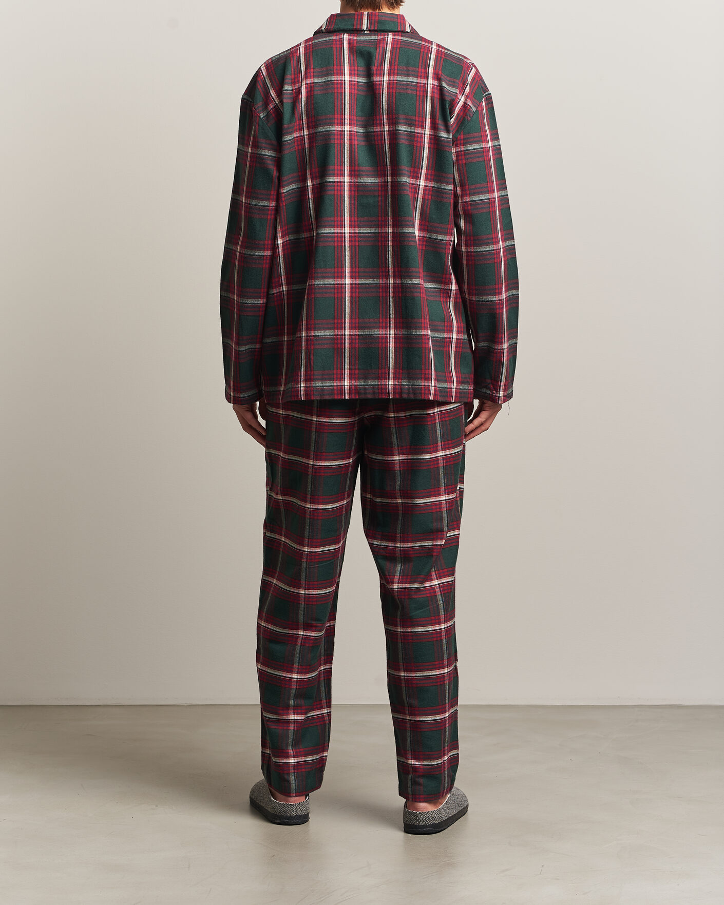 Herre | Pyjamaser og badekåper | BOSS BLACK | Checked Flannel Pyjama Set Open Red