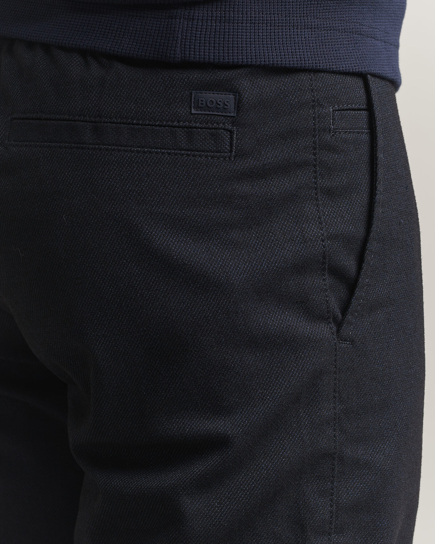 Herre | Bukser | BOSS ORANGE | Tapered Fit Drawstring Chino Dark Blue