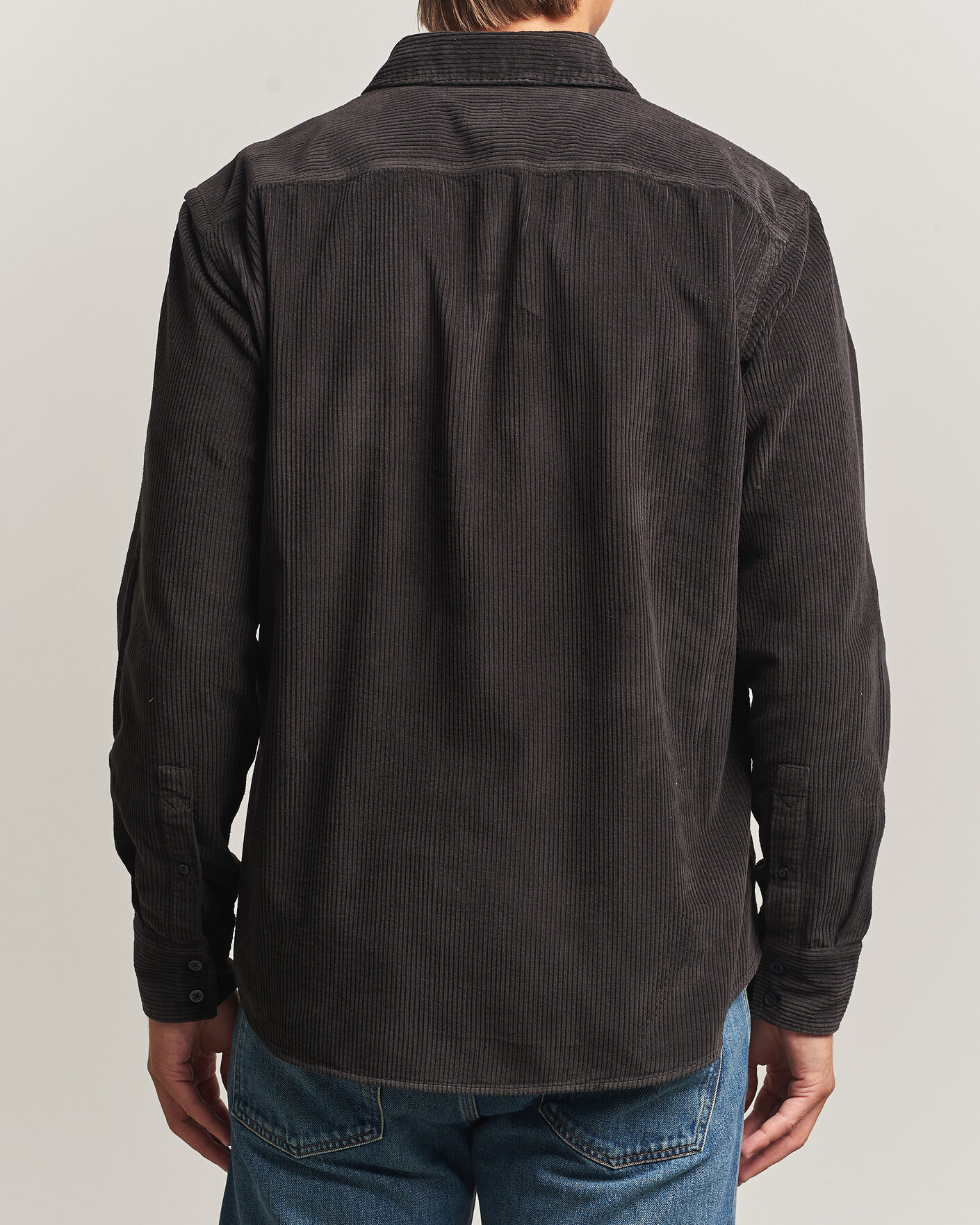 Herre | Skjorter | BOSS ORANGE | Relegant Corduroy Shirt Black