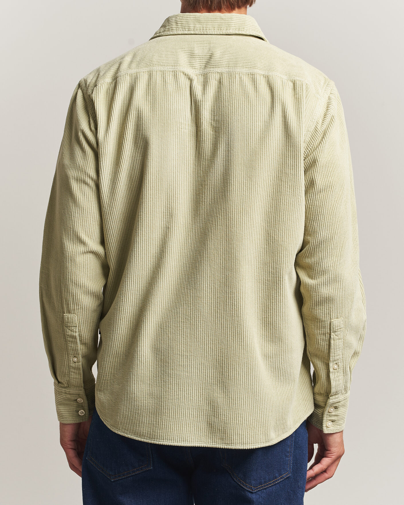 Herre | Skjorter | BOSS ORANGE | Relegant Corduroy Shirt Open Green