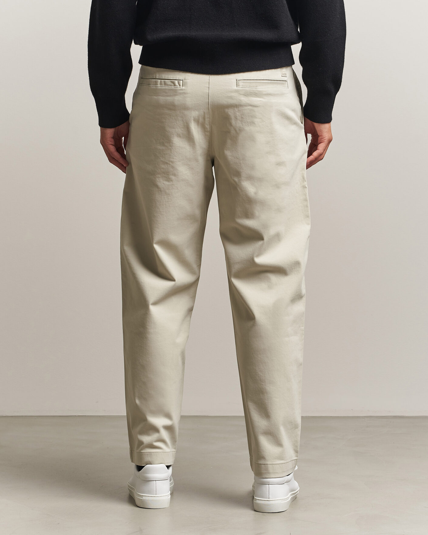 Herre | Bukser | BOSS ORANGE | Cotton Chino Light Beige