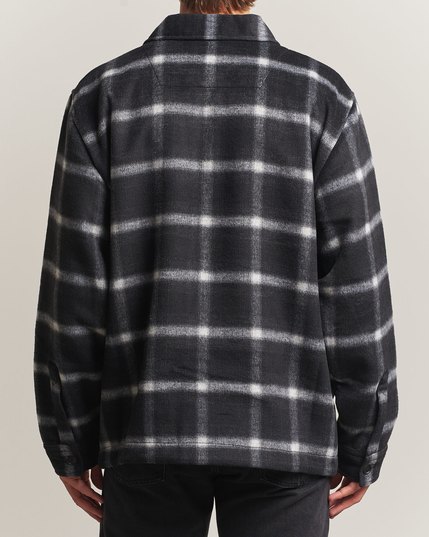 Herre | Jakker | BOSS ORANGE | Losky Flannel Checked Overshirt Black
