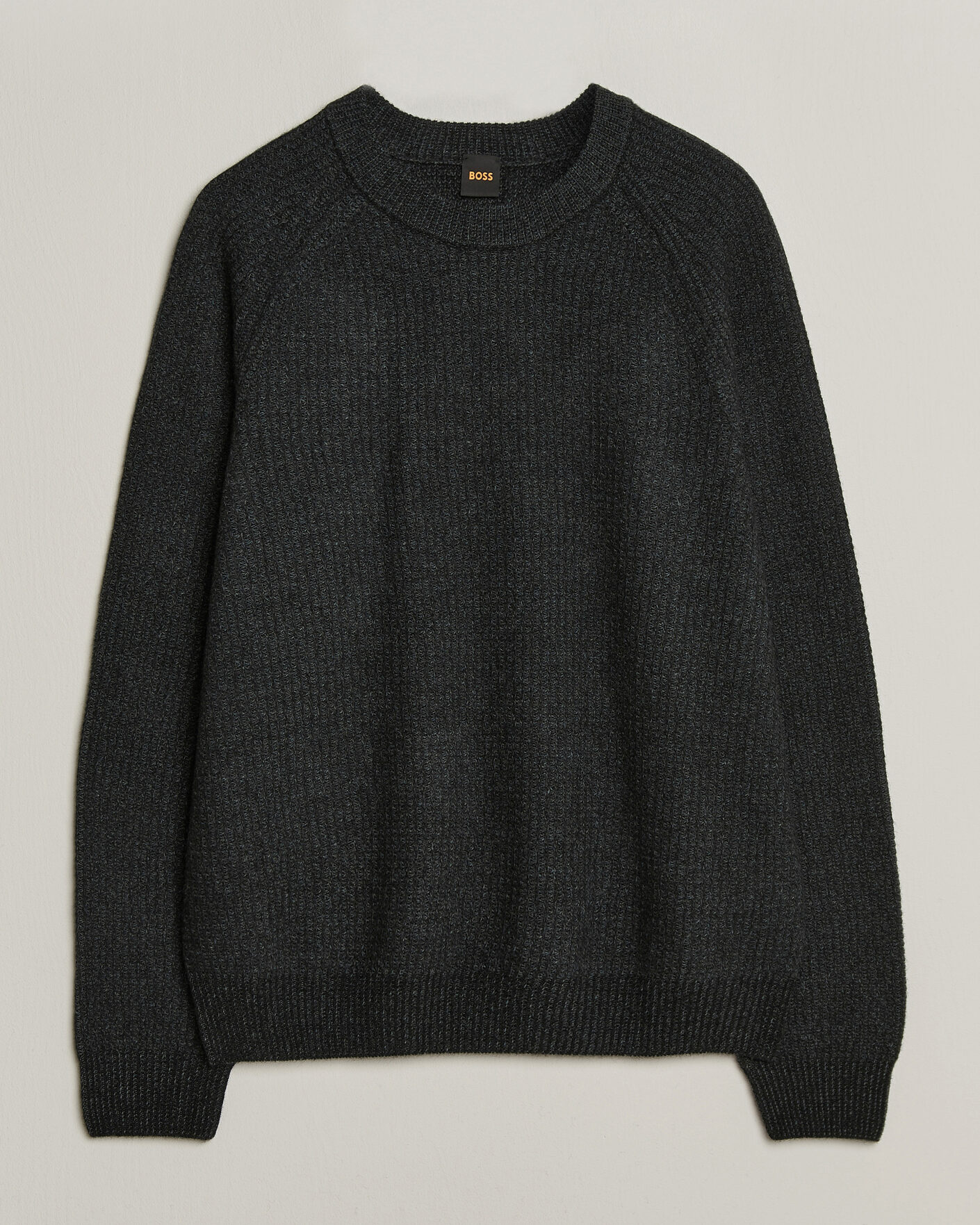 Herre | Gensere | BOSS ORANGE | Kepler Wool Knitted Sweater Black