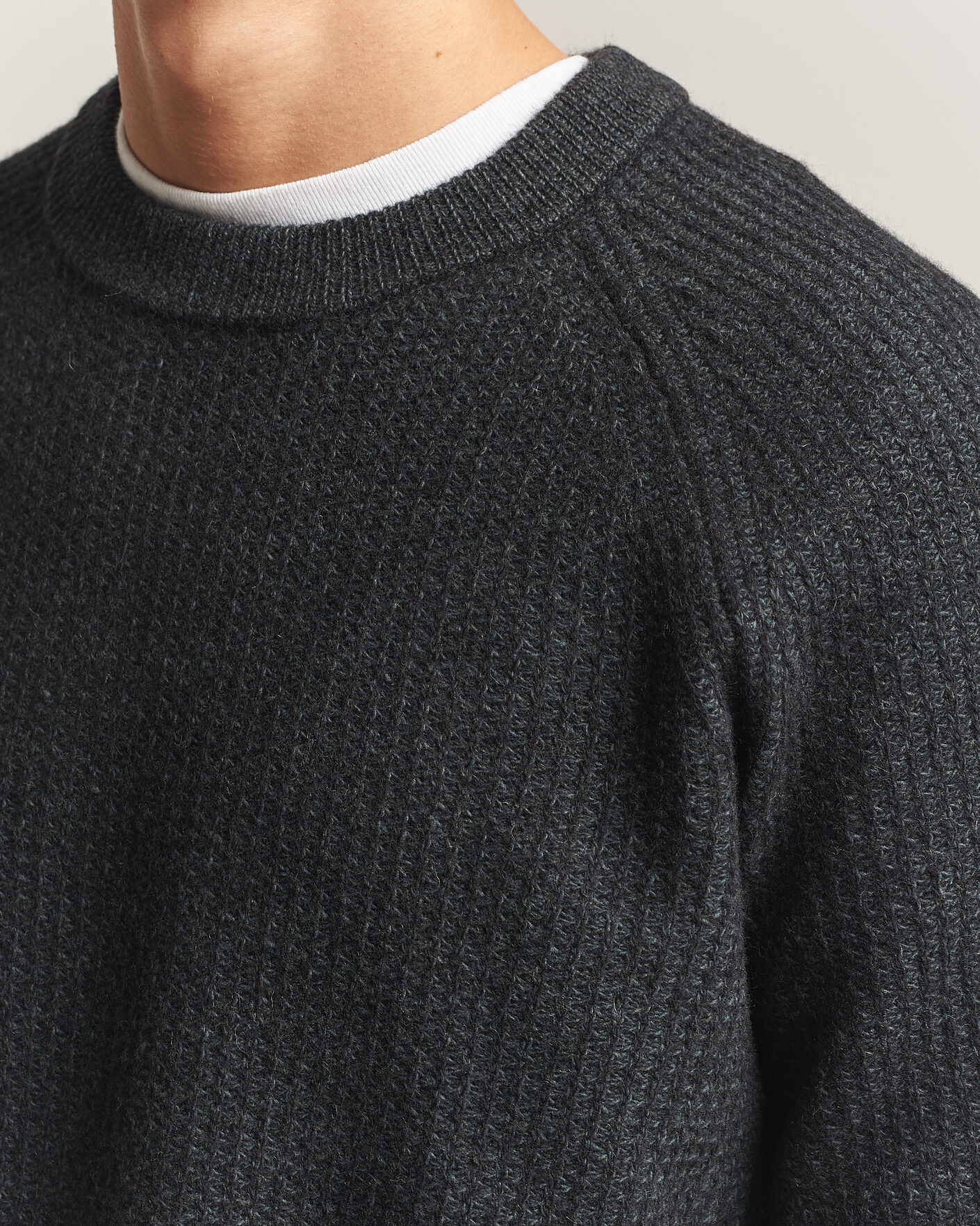Herre | Gensere | BOSS ORANGE | Kepler Wool Knitted Sweater Black