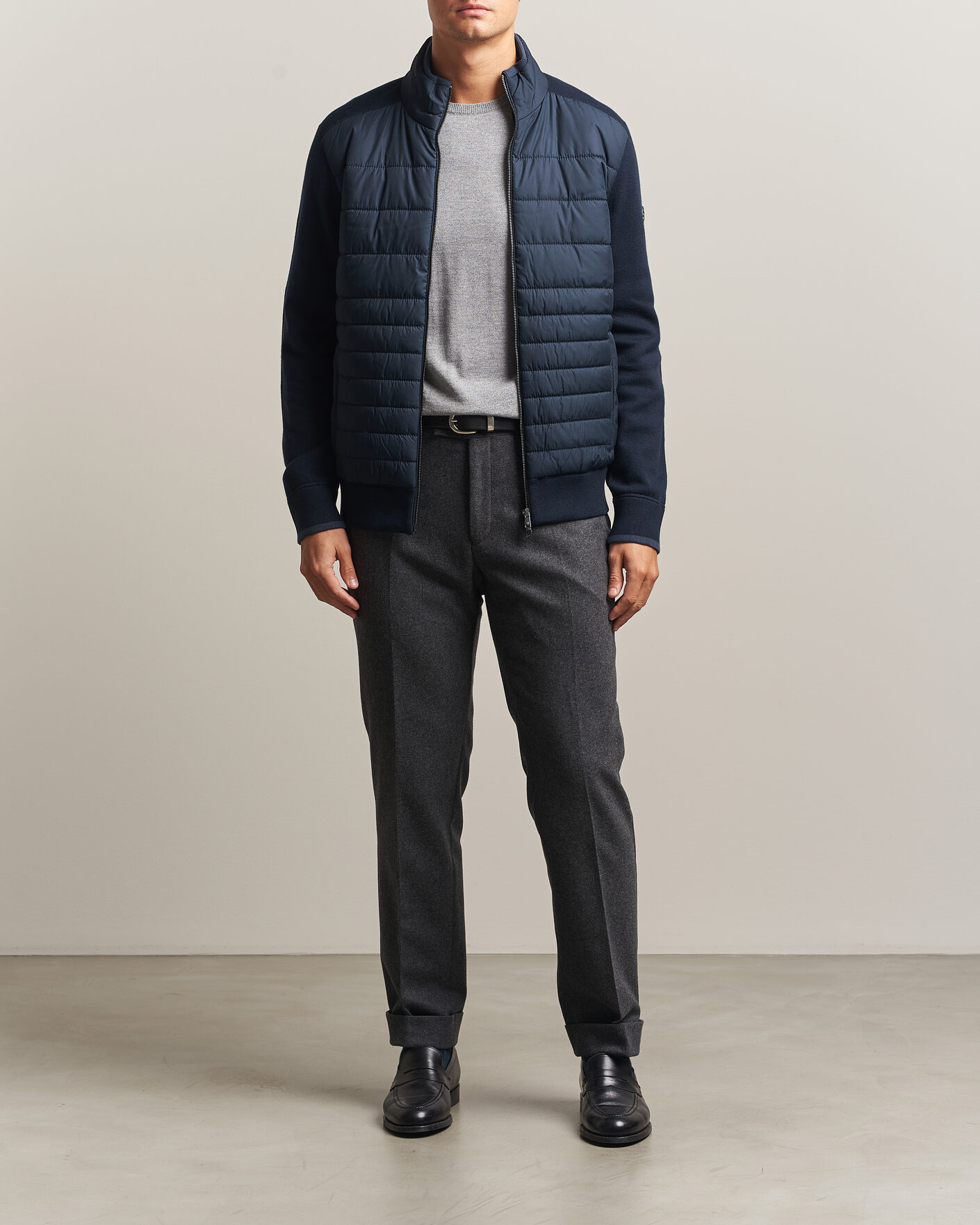 Herre | Jakker | BOSS BLACK | Facente Hybrid Jacket Dark Blue