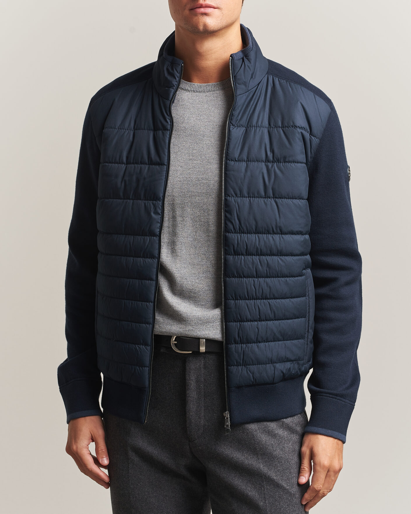 Herre | Jakker | BOSS BLACK | Facente Hybrid Jacket Dark Blue