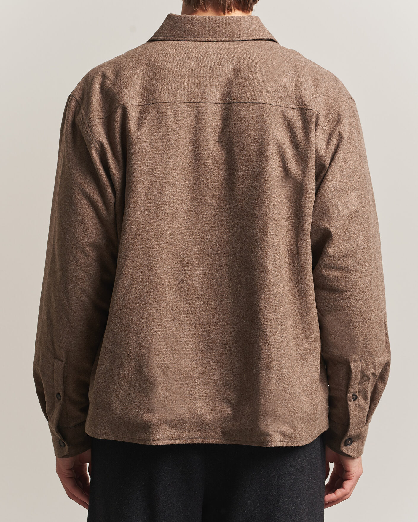 Herre | Skjorter | BOSS BLACK | Colin Brushed Pocket Overshirt Open Brown