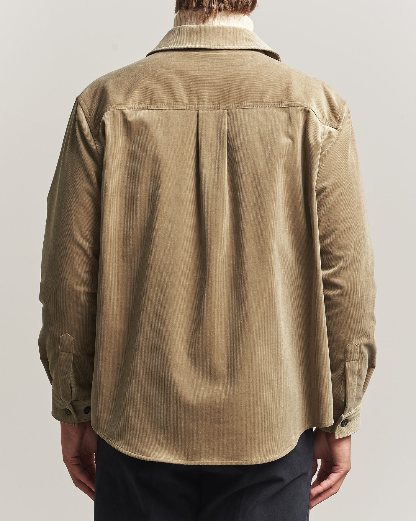Herre | Skjorter | BOSS BLACK | Carper Corduroy Overshirt Open Brown