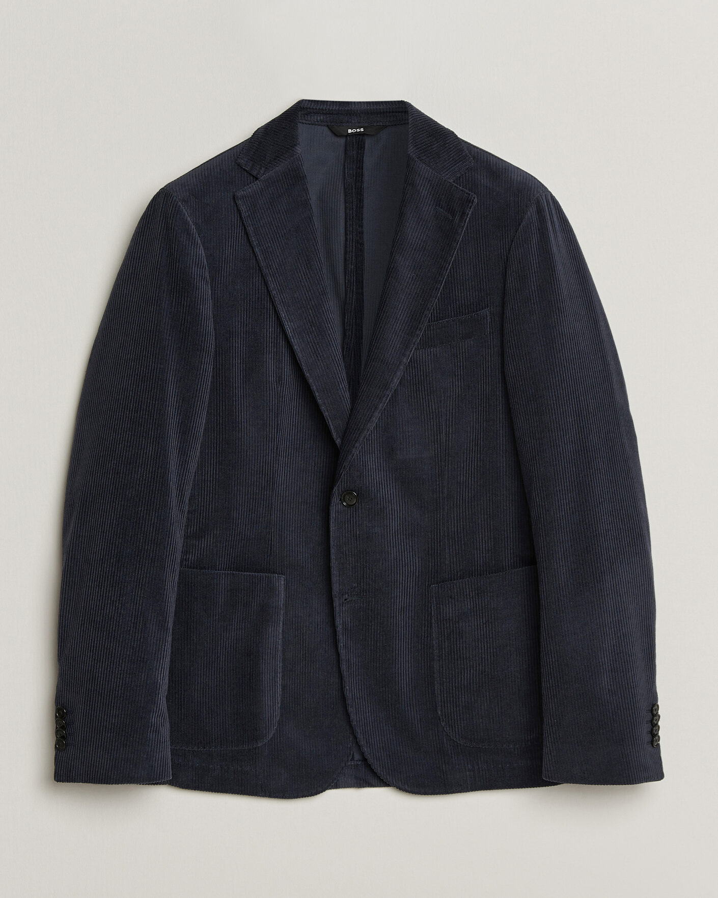 Herre | Dressjakker | BOSS BLACK | Hanry Corduroy Suit Blazer Open Blue