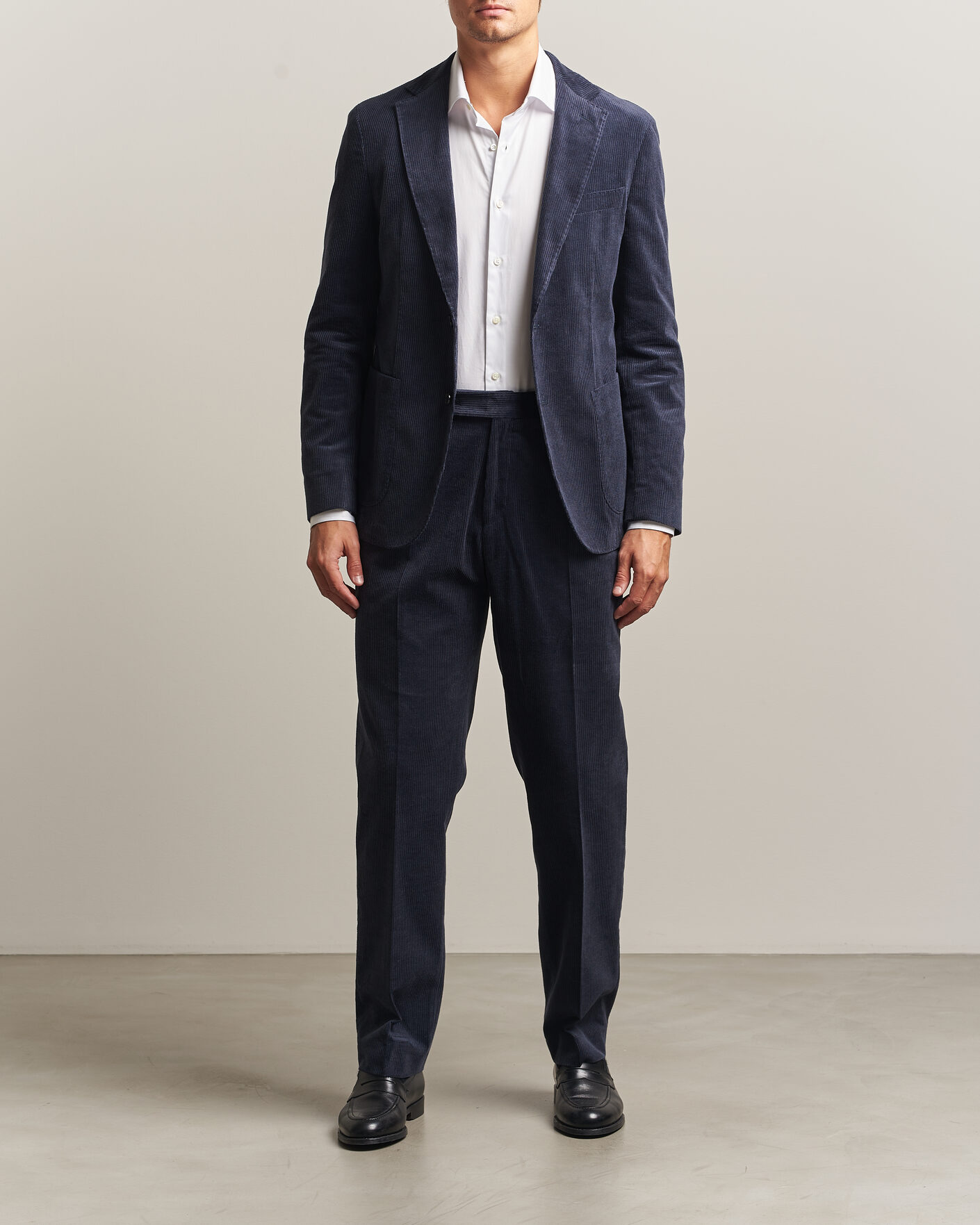 Herre | Dressjakker | BOSS BLACK | Hanry Corduroy Suit Blazer Open Blue
