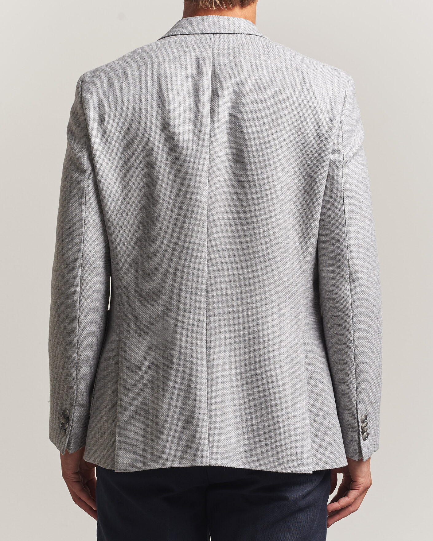 Herre | Dressjakker | BOSS BLACK | Hutson Wool Patch Pocket Blazer Light Grey