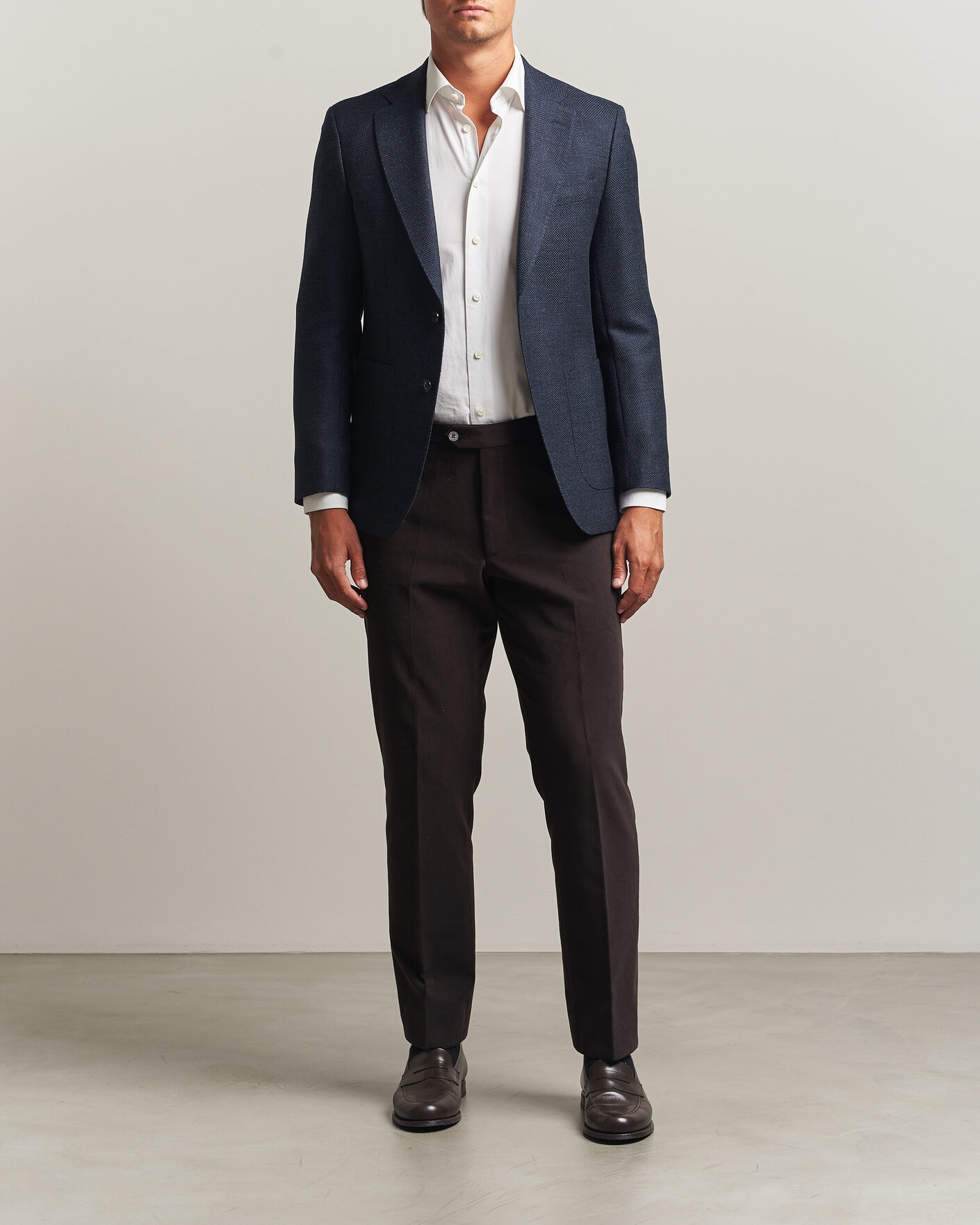 Herre | Dressjakker | BOSS BLACK | Hutson Wool Patch Pocket Blazer Dark Blue