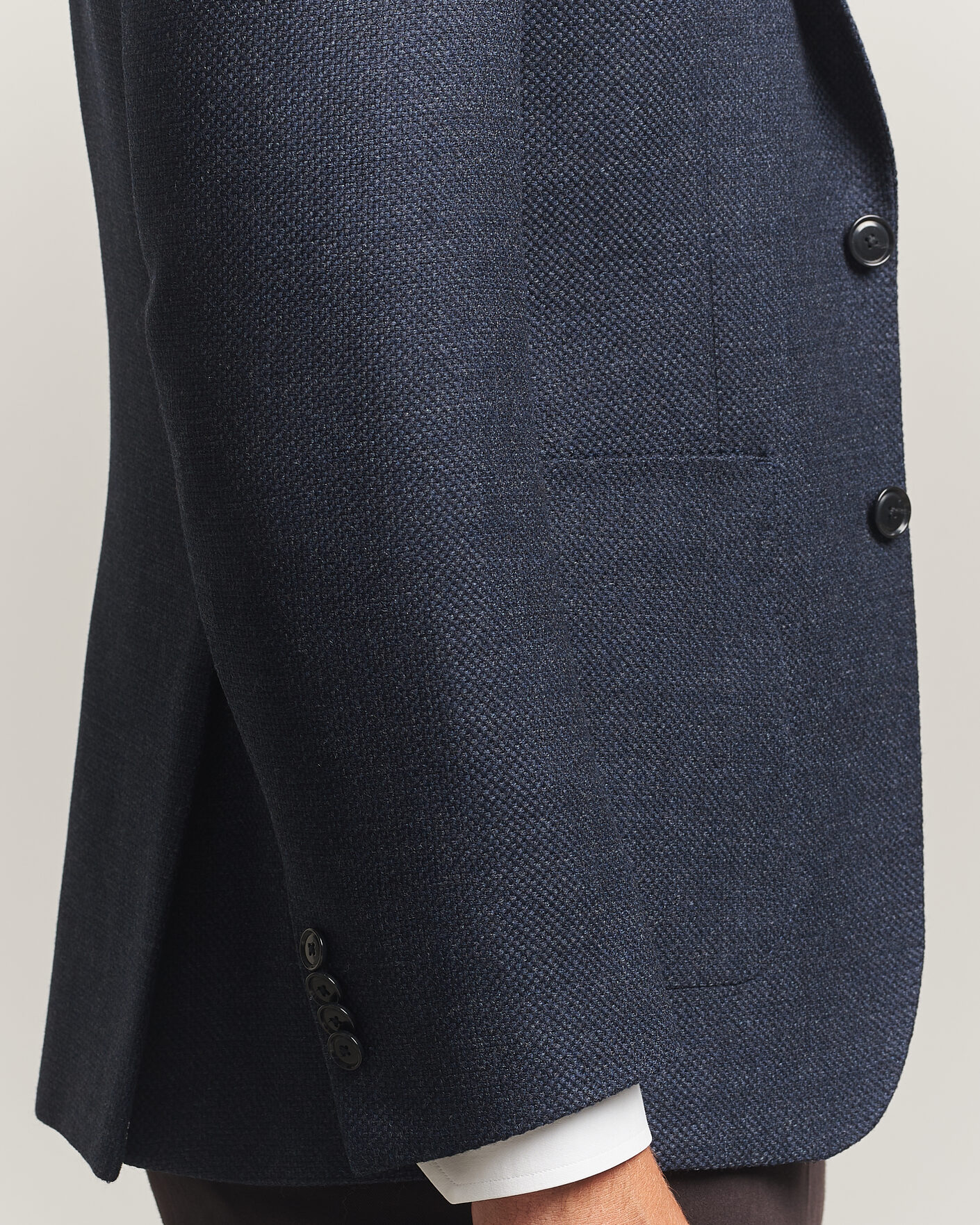 Herre | Dressjakker | BOSS BLACK | Hutson Wool Patch Pocket Blazer Dark Blue