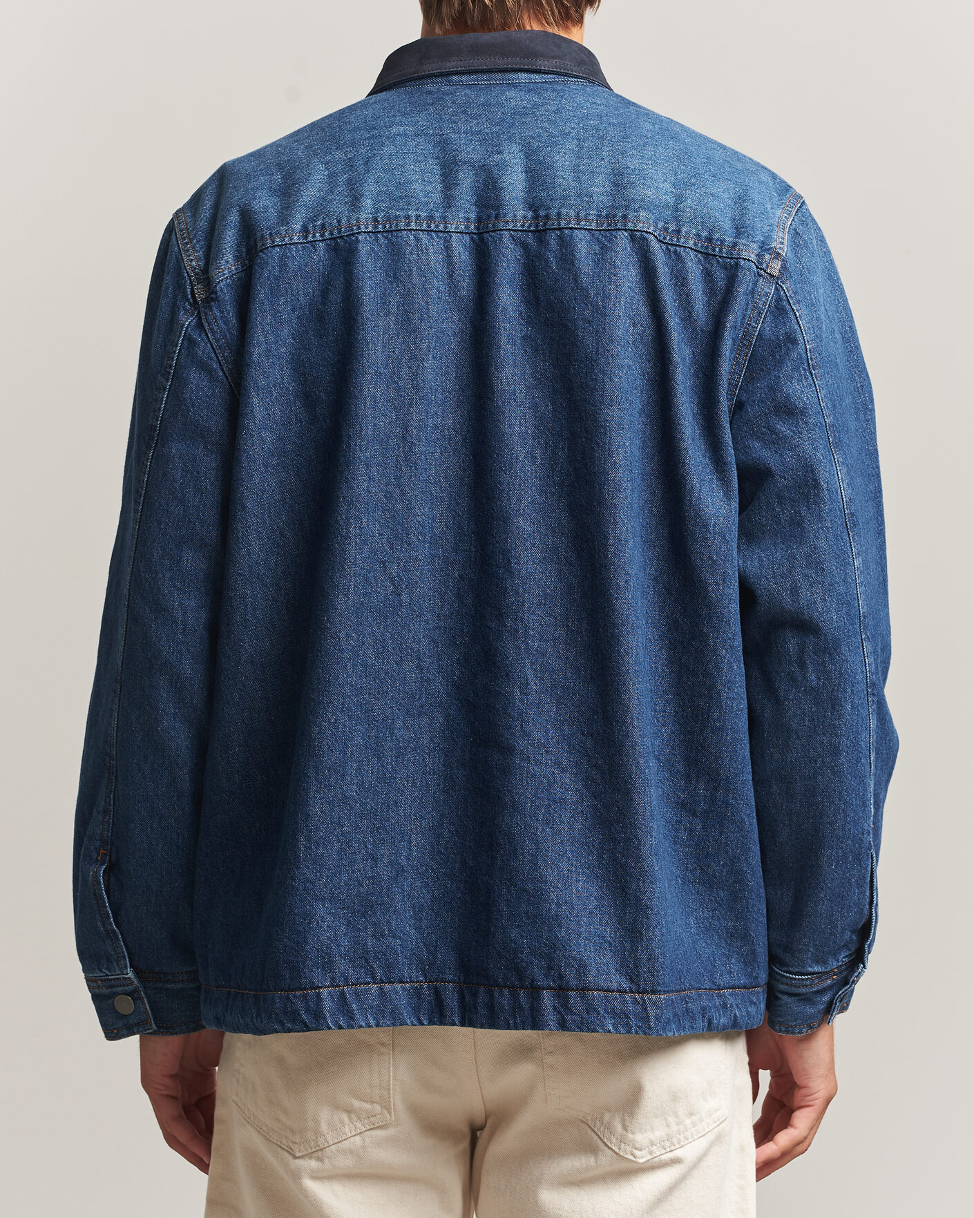 Herre | Skjorter | BOSS ORANGE | Laredo Denim Overshirt Navy