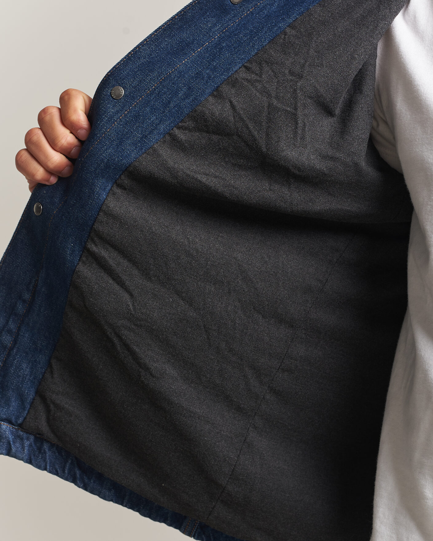 Herre | Skjorter | BOSS ORANGE | Laredo Denim Overshirt Navy