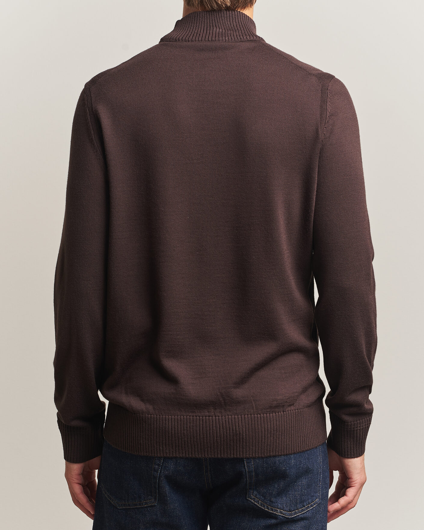 Herre | Gensere | BOSS ORANGE | Avac Knitted Turtleneck Dark Brown