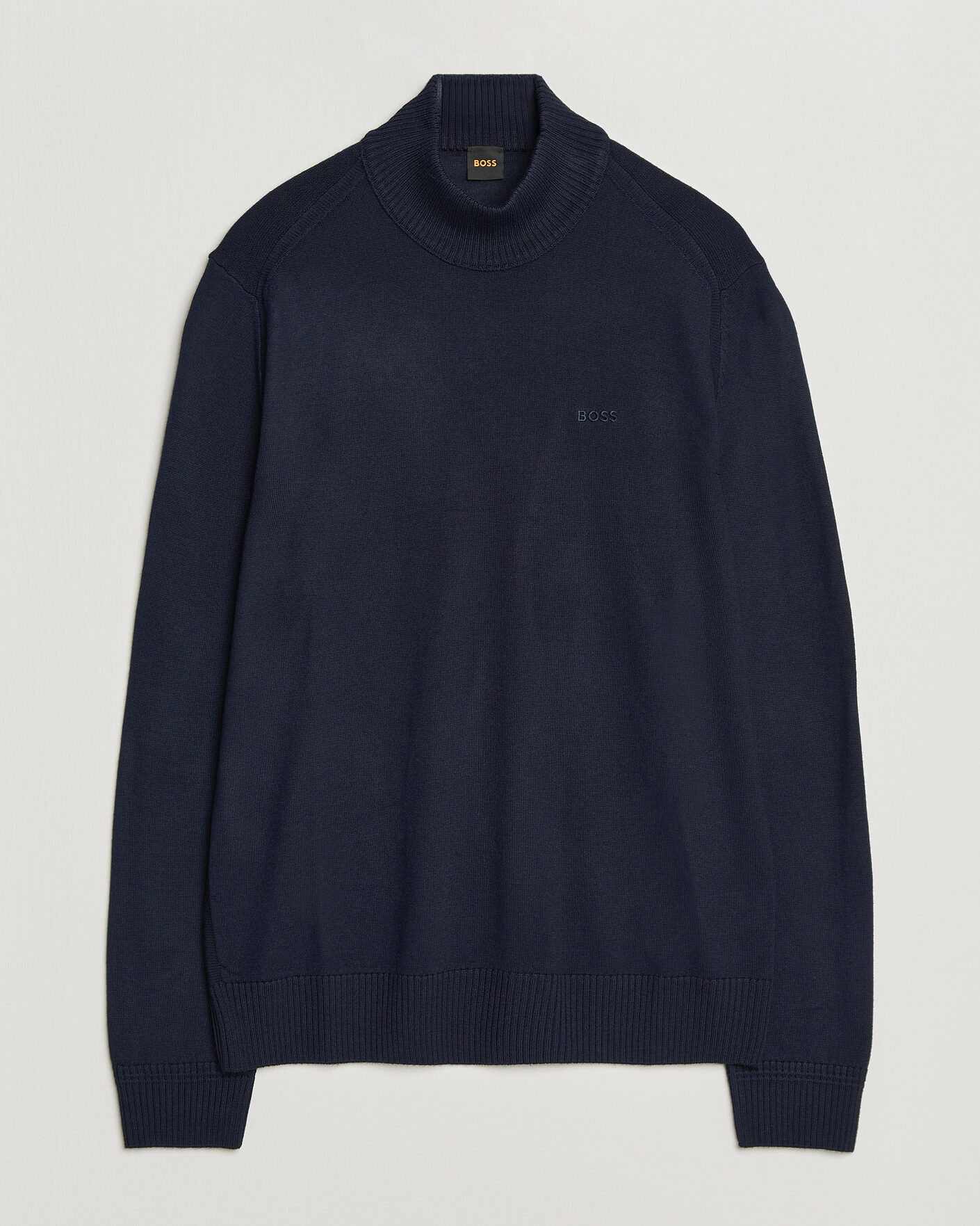 Herre | Gensere | BOSS ORANGE | Avac Knitted Turtleneck Dark Blue