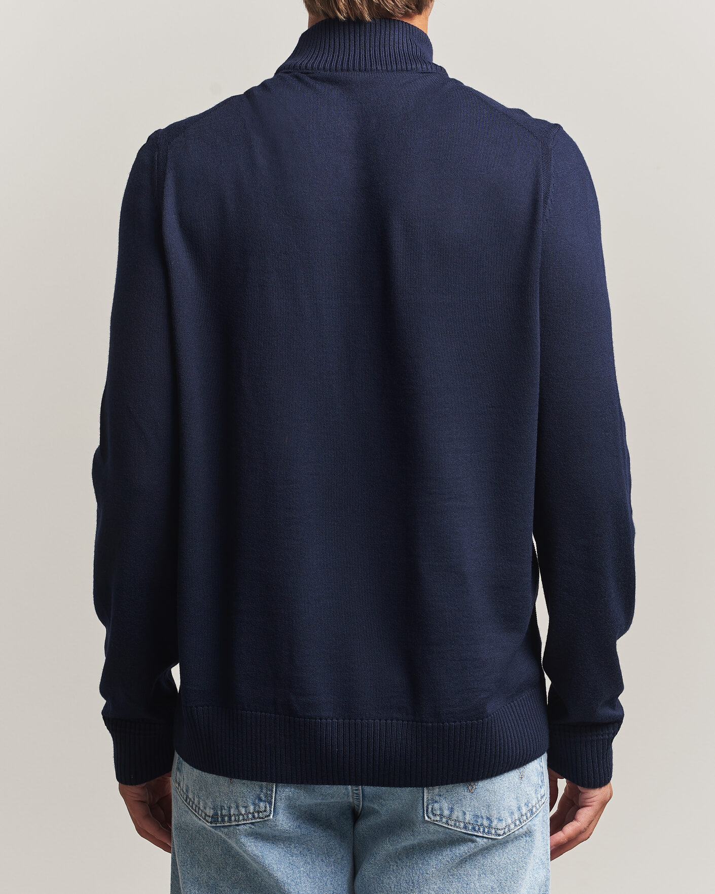 Herre | Gensere | BOSS ORANGE | Avac Knitted Turtleneck Dark Blue