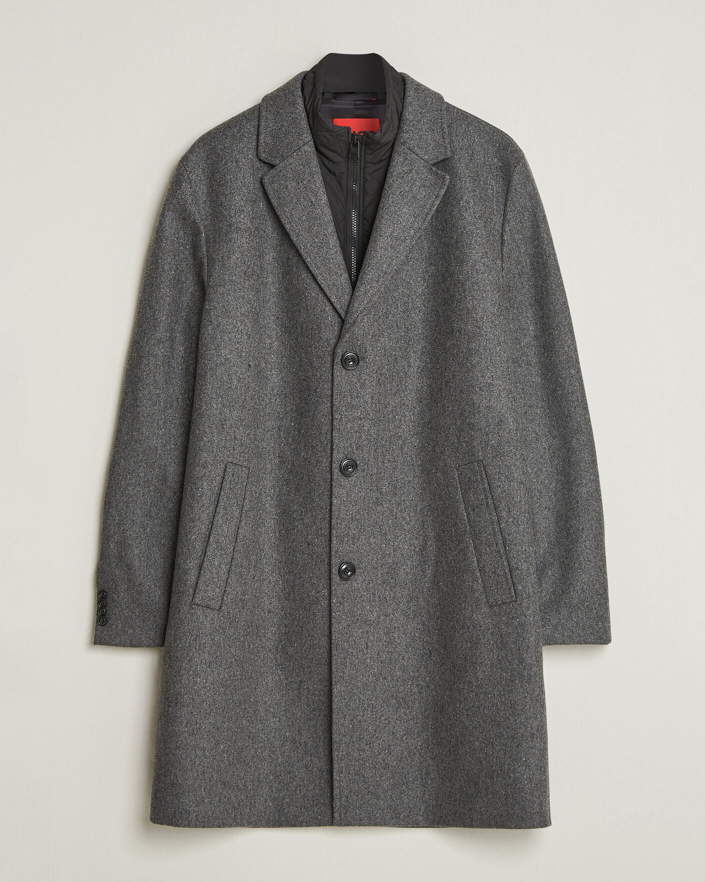 Herre | Jakker | HUGO | Milogan Bib Coat Dark Grey