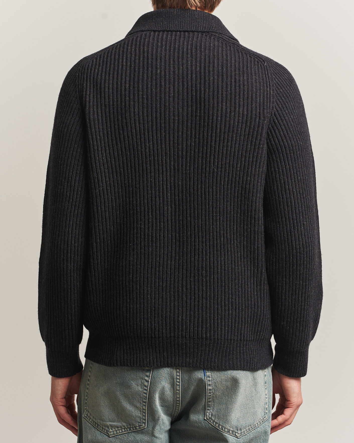 Herre | Gensere | HUGO | Sardeep Wool Knitted Cardigan Black