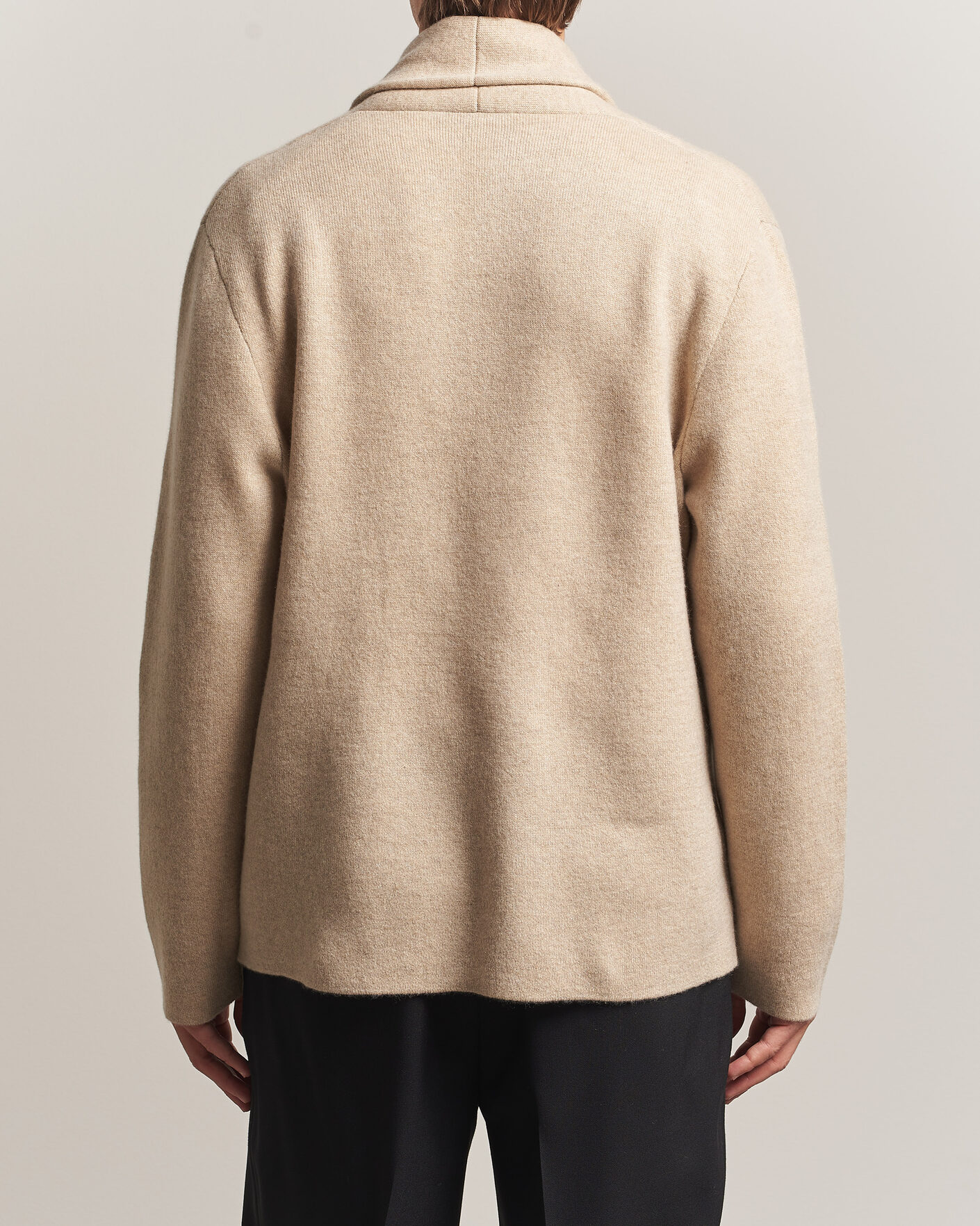 Herre | Gensere | BOSS CAMEL | Fenturo Wool Knitted Cardigan Light Beige