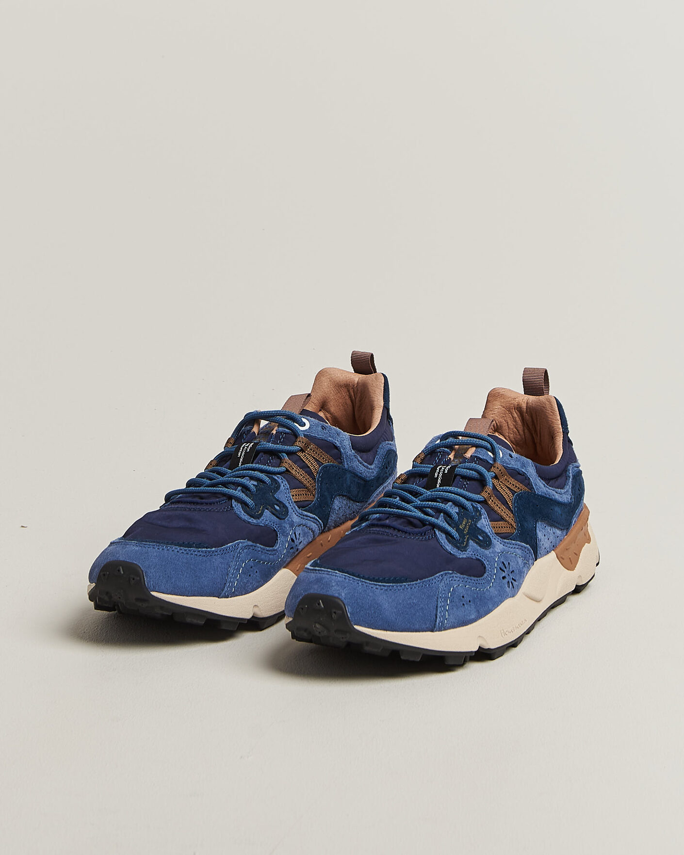Herre | Sneakers | Flower Mountain | Yamano 3 Suede/Nylon Sneaker Navy/Blue