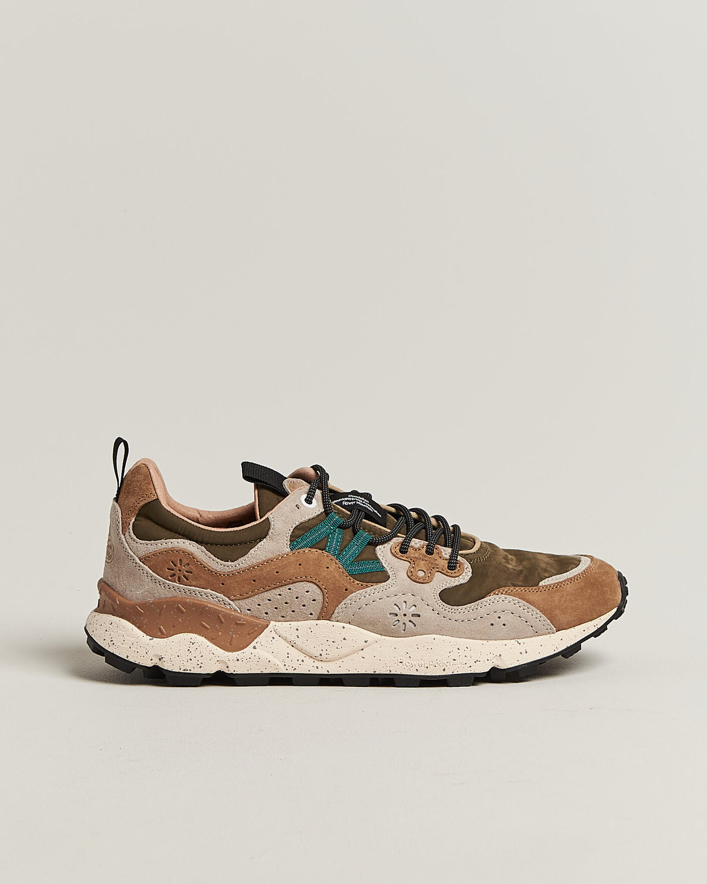 Herre | Sneakers | Flower Mountain | Yamano 3 Suede/Nylon Sneaker Cream/Brown