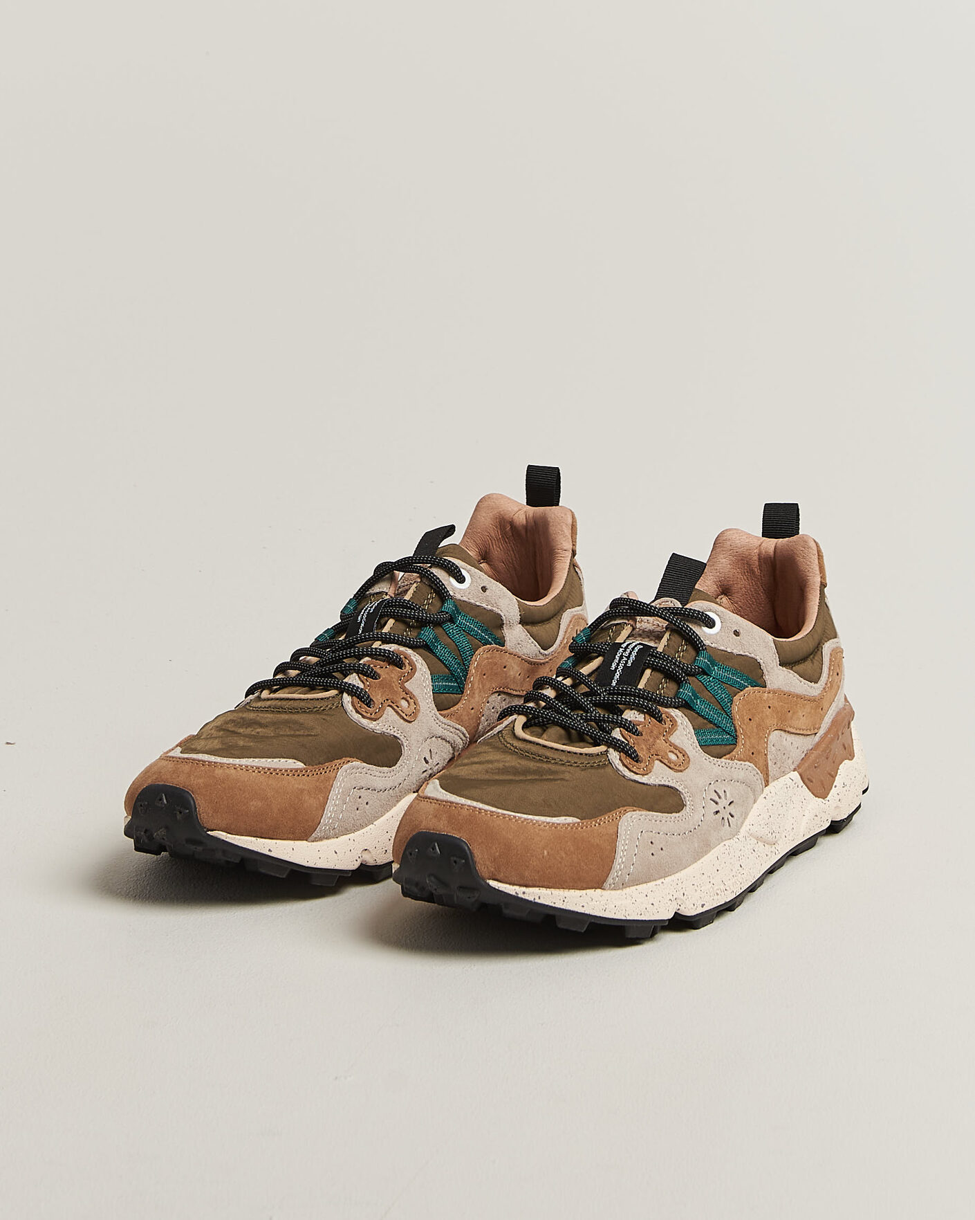 Herre | Sneakers | Flower Mountain | Yamano 3 Suede/Nylon Sneaker Cream/Brown